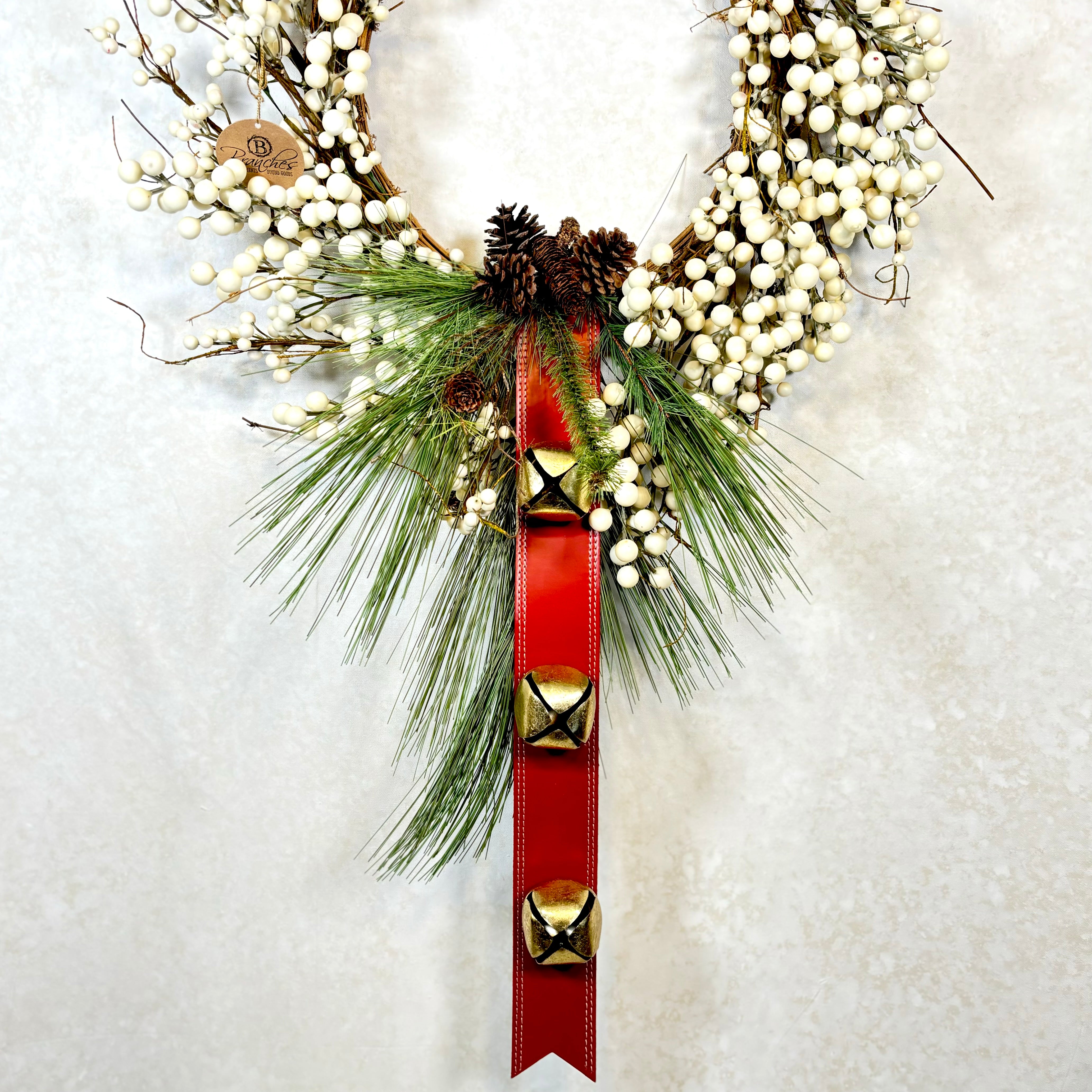 North Pole Bell & Pine Wreath Bough