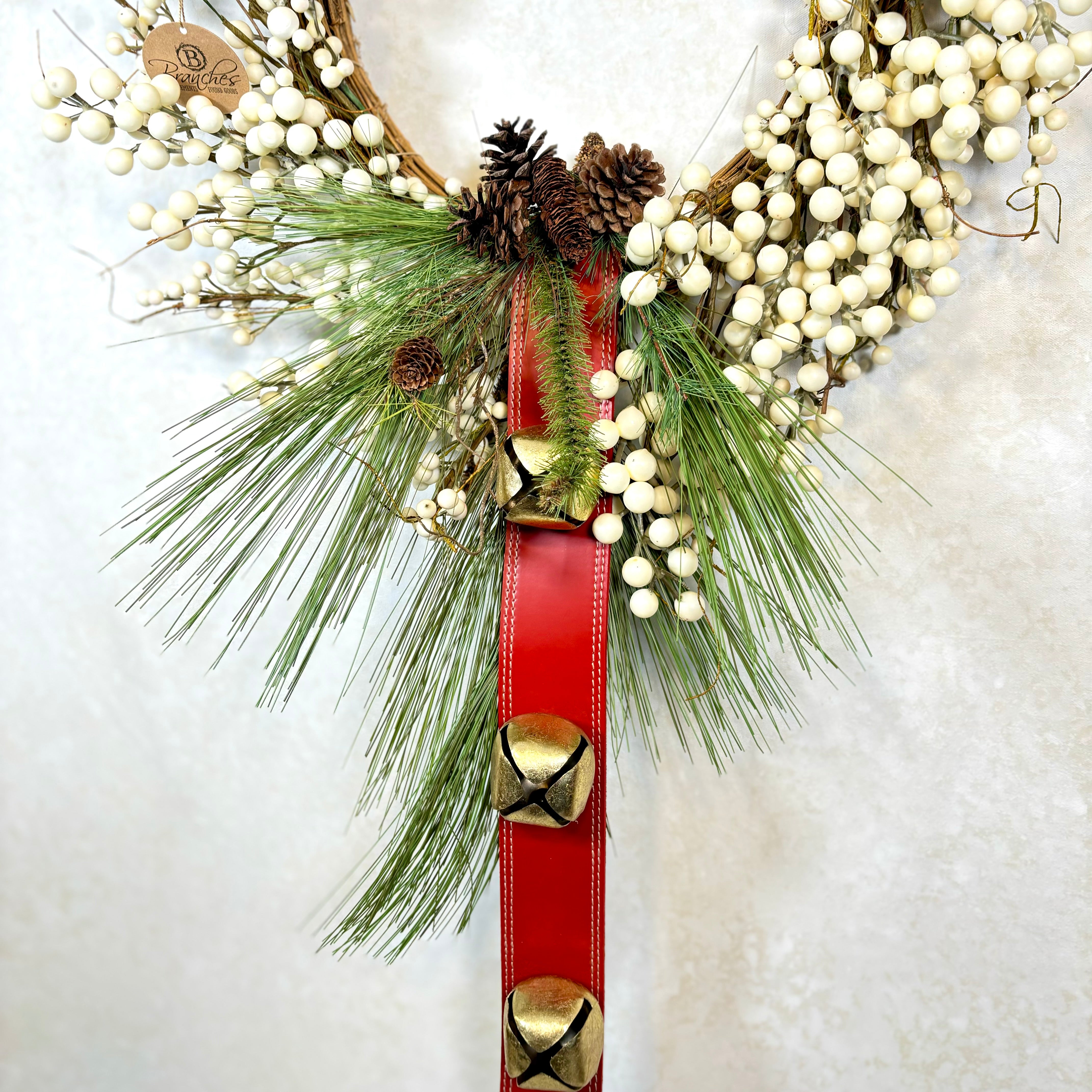 North Pole Bell & Pine Wreath Bough