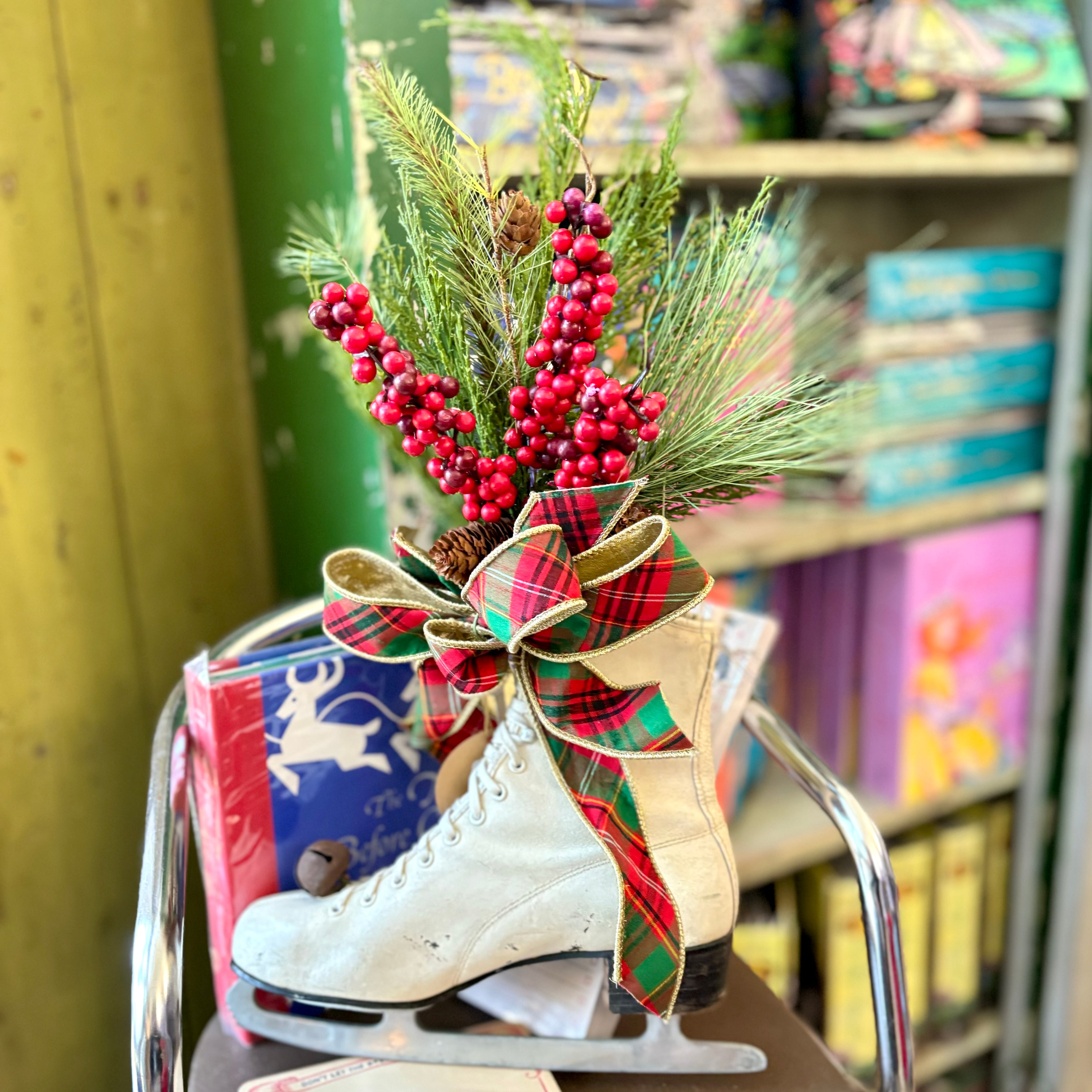 Decorated Vintage Holiday Skate