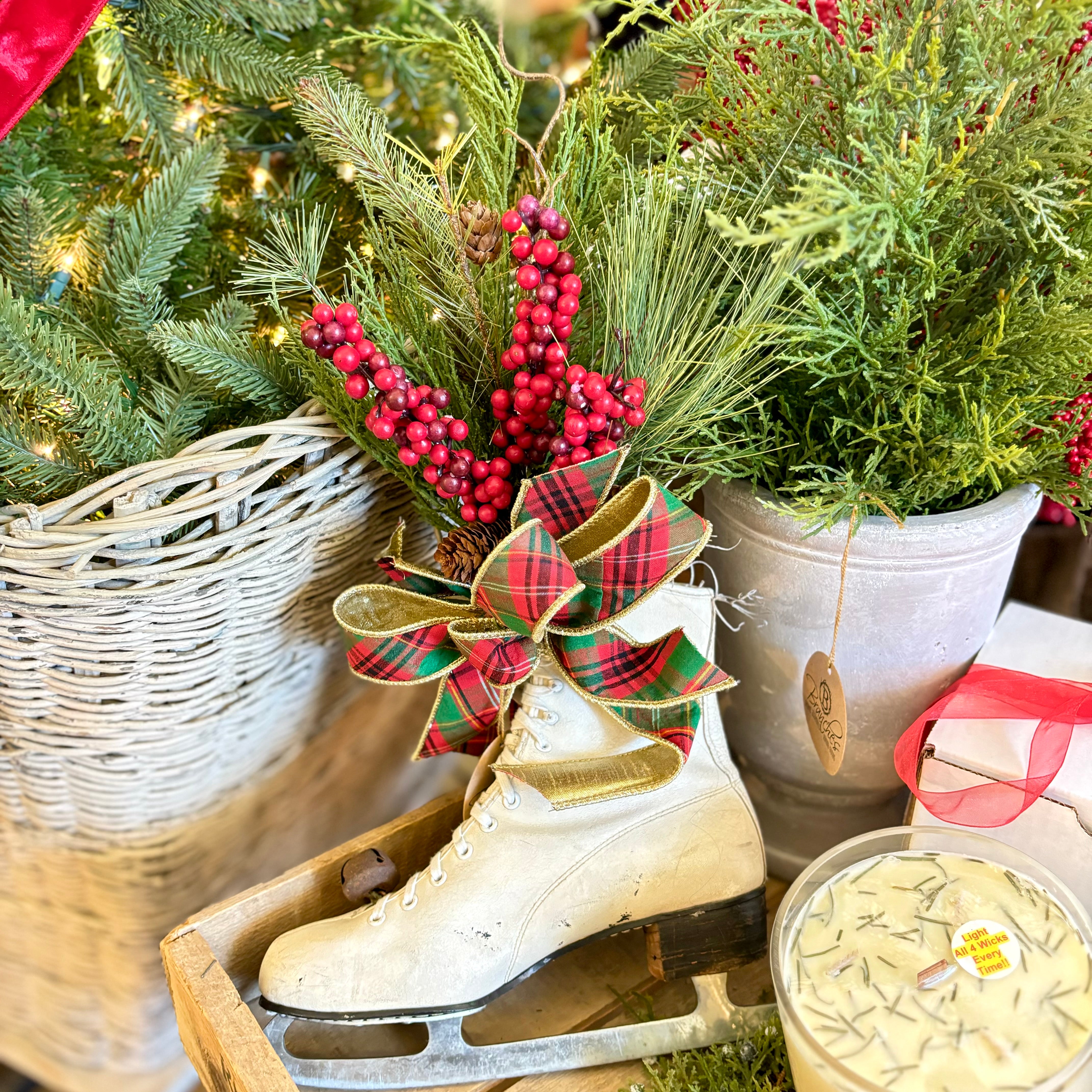 Decorated Vintage Holiday Skate