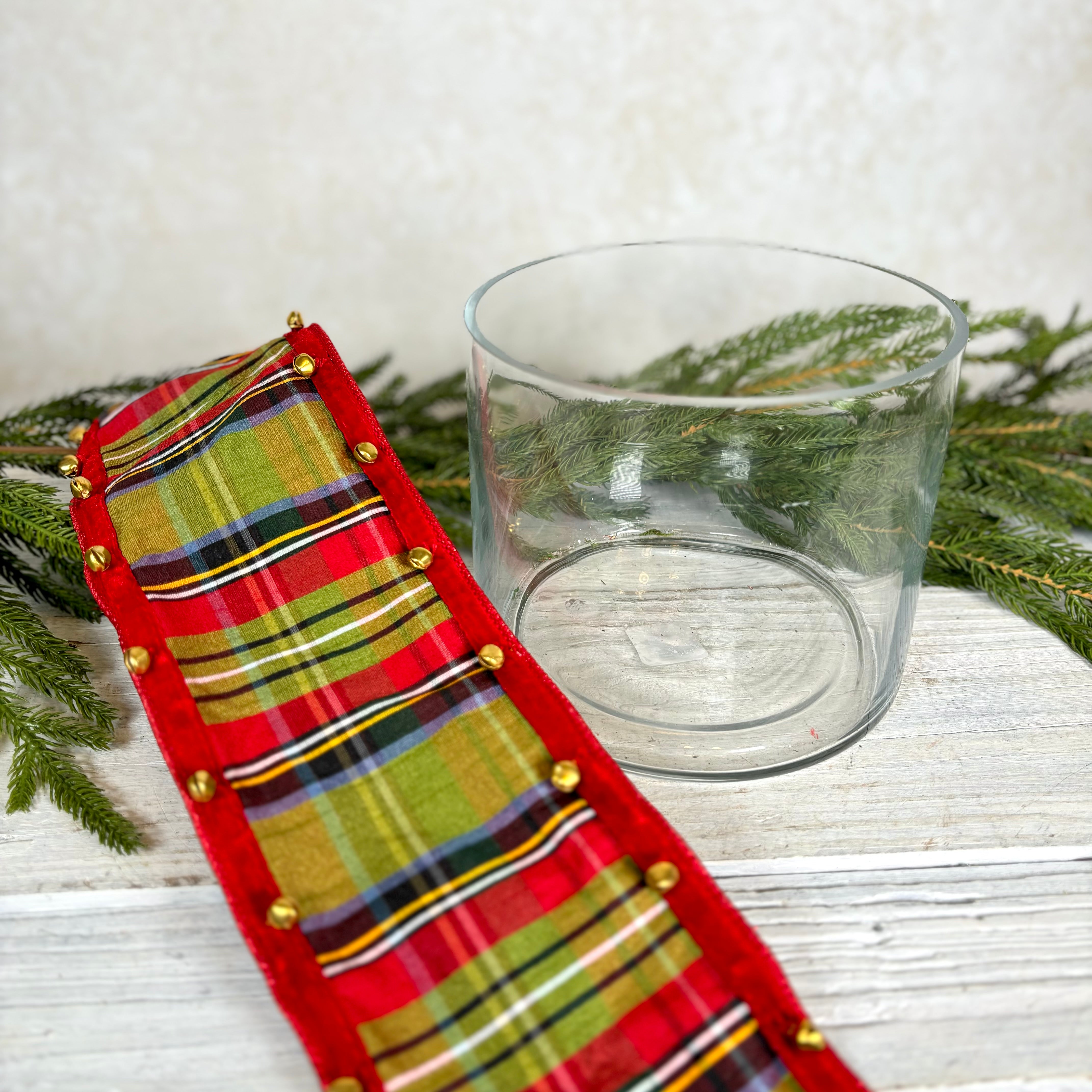 Jingle Bell Glass Vase