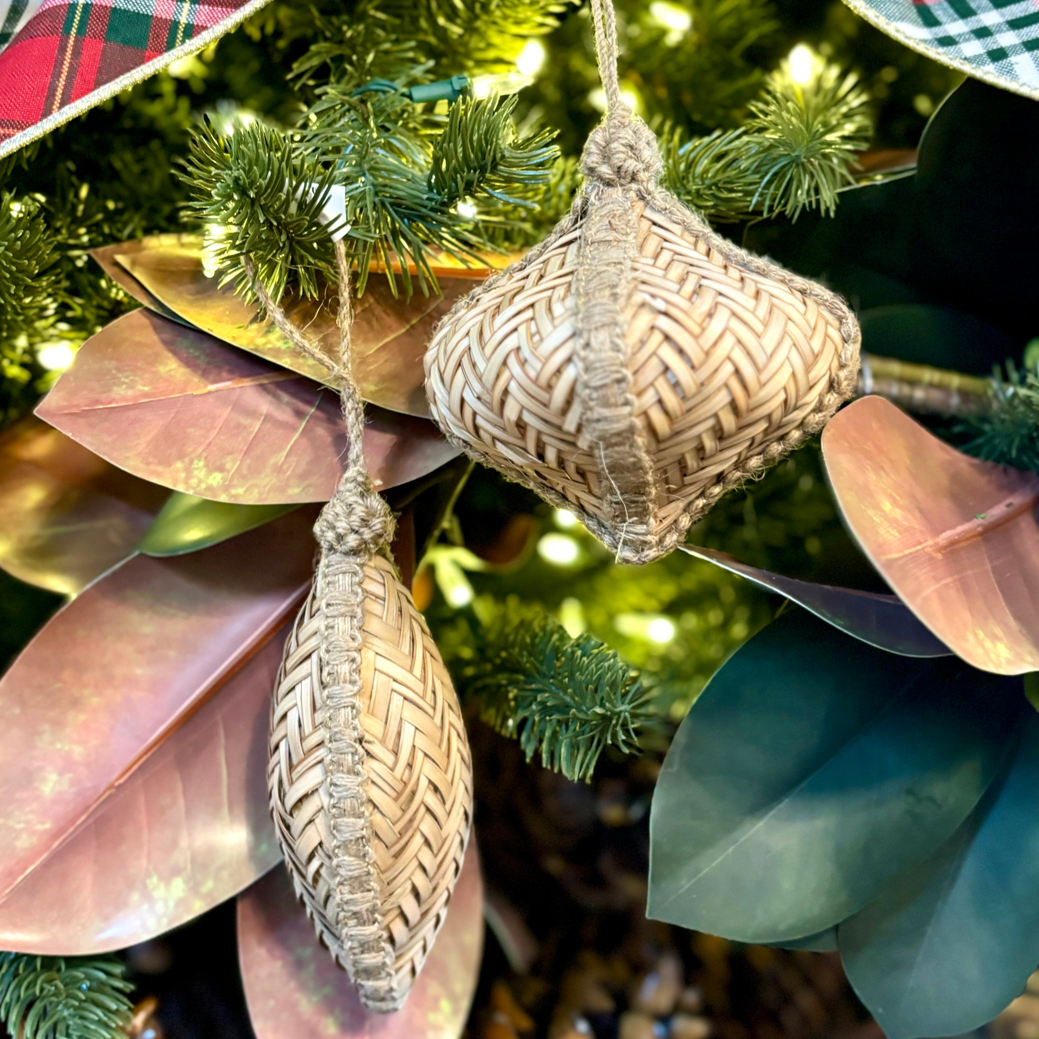 Bamboo Teardrop Ornament