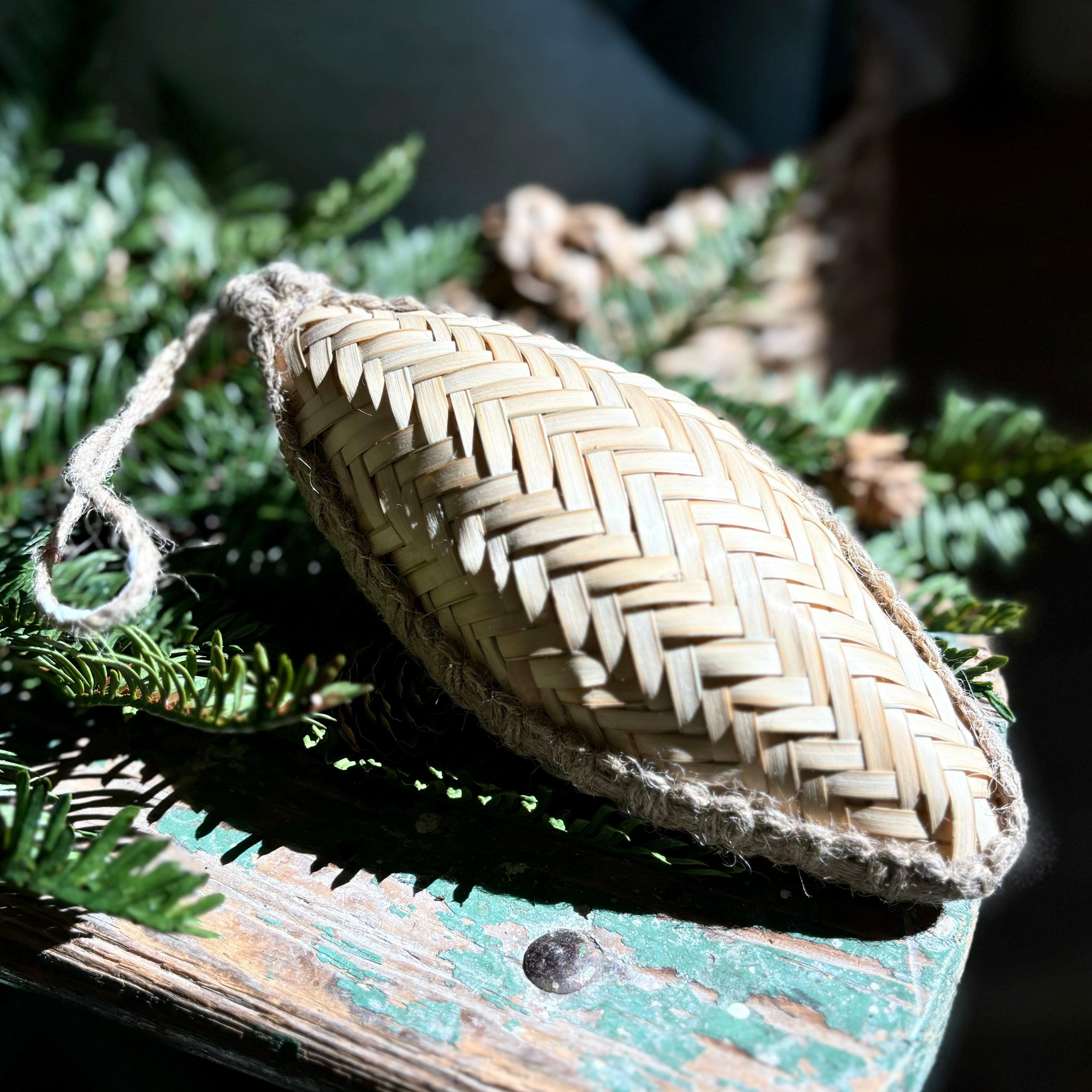 Bamboo Teardrop Ornament