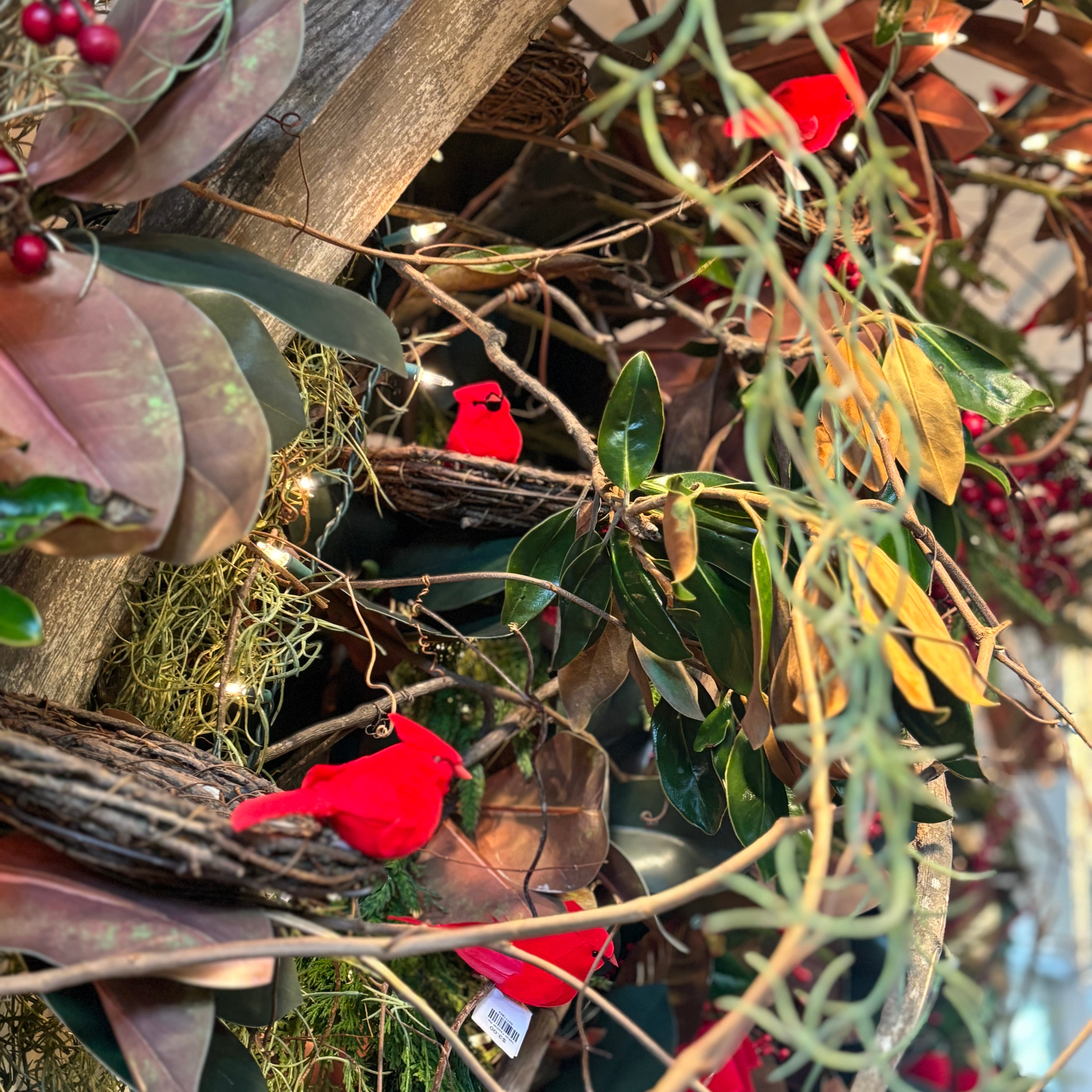 Velvet Feather Red Cardinal Clip Ornament