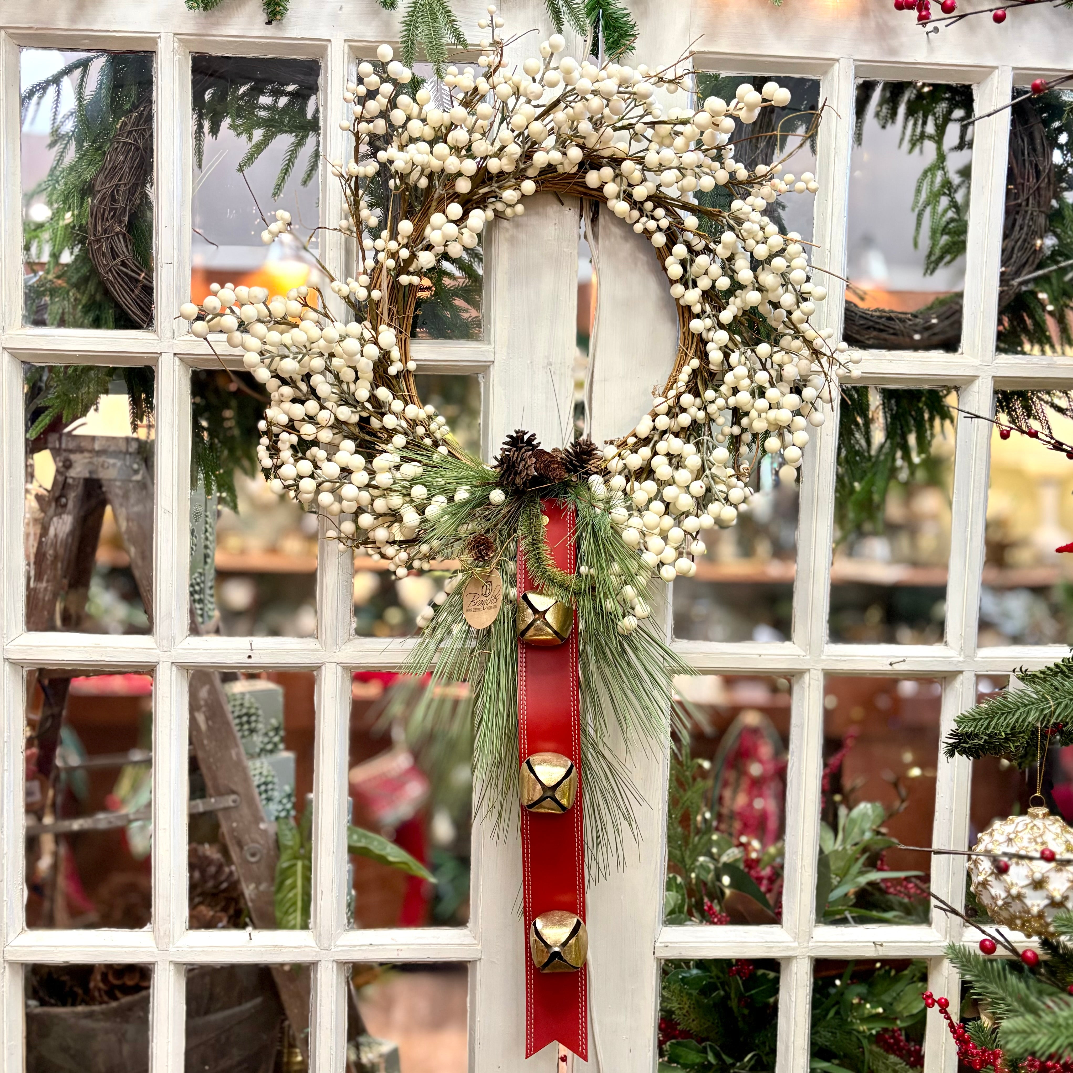 North Pole Bell & Pine Wreath Bough