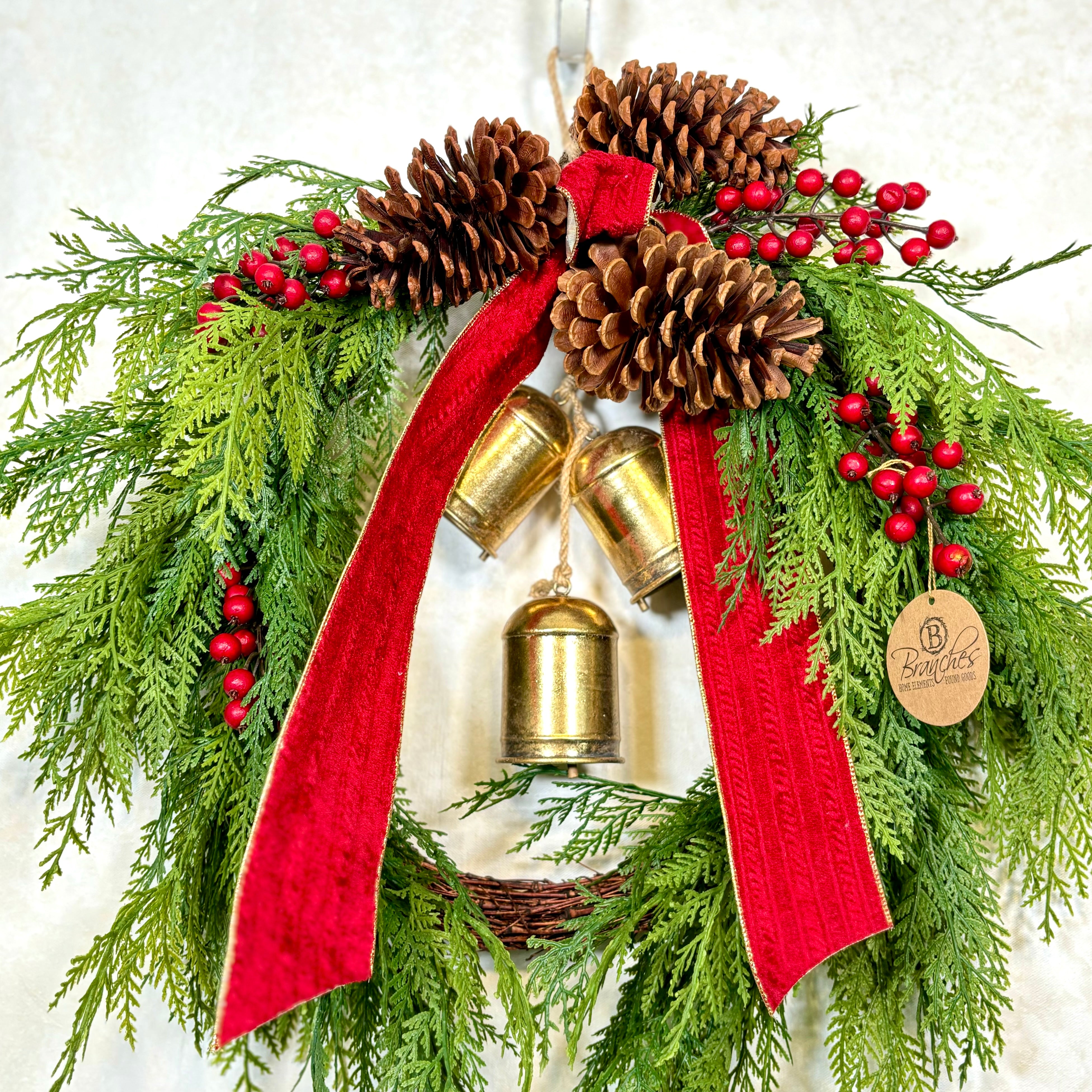 Church Bell Holiday Wreath