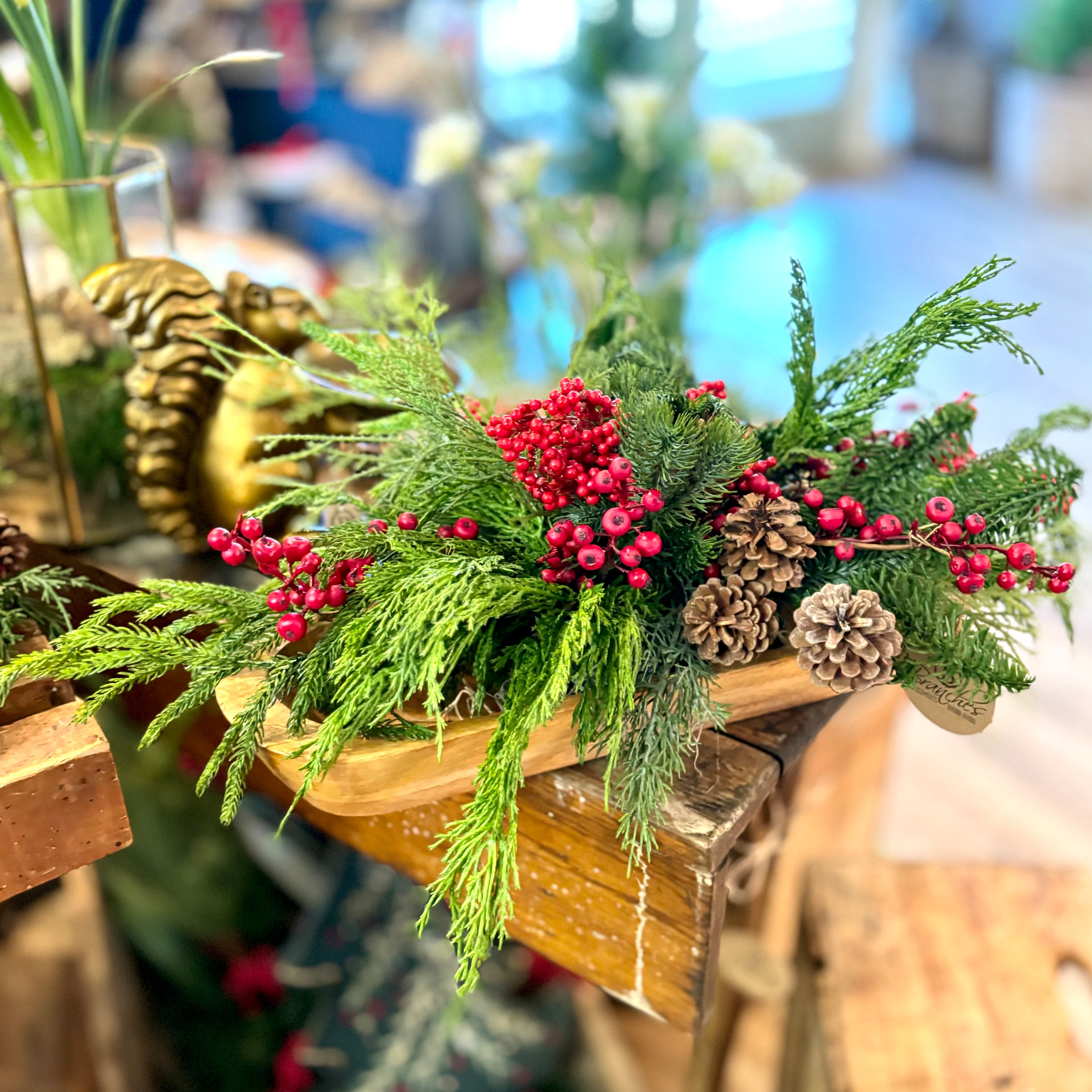 Berry Good Red Holiday Centerpiece Drop In