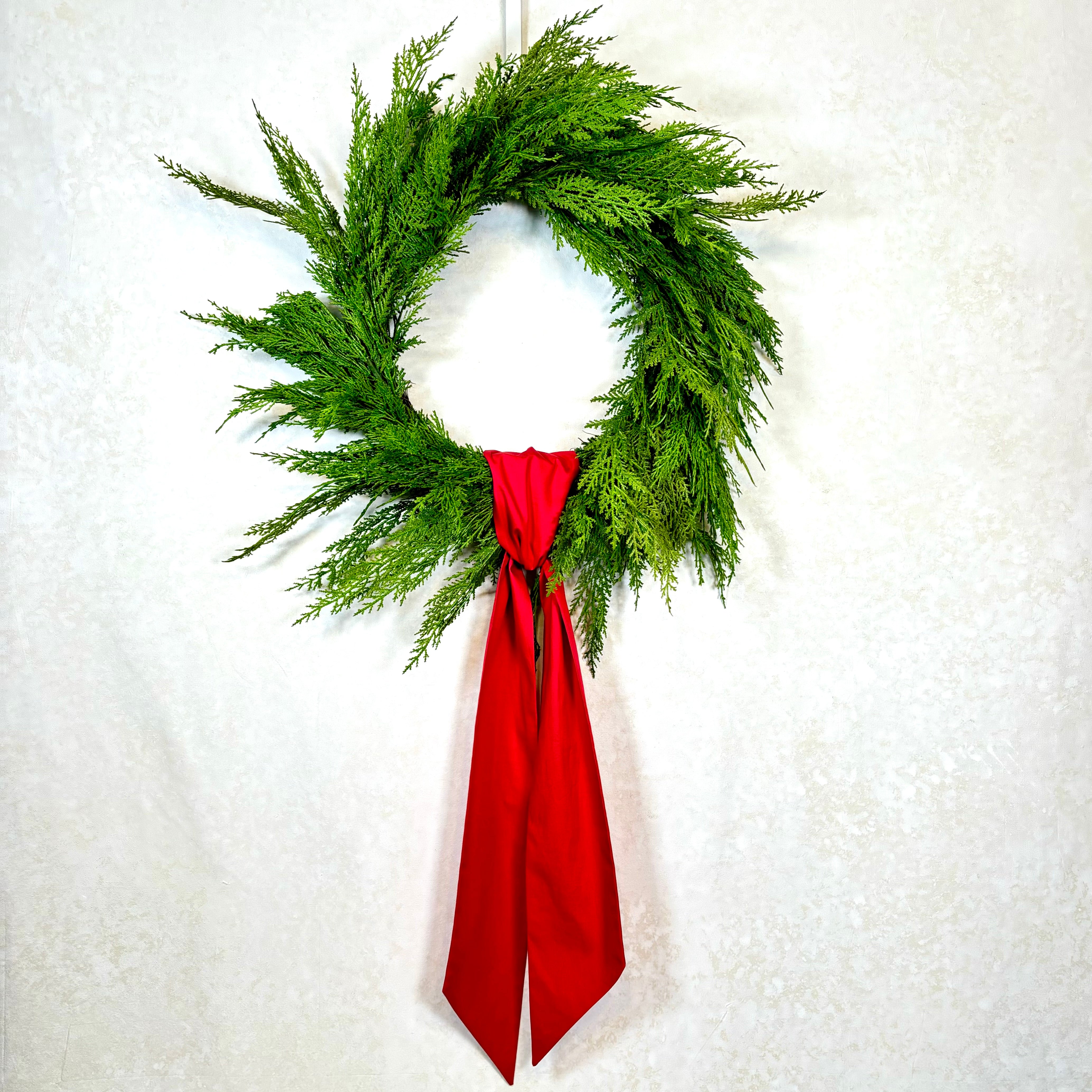 Wreath Sash Red