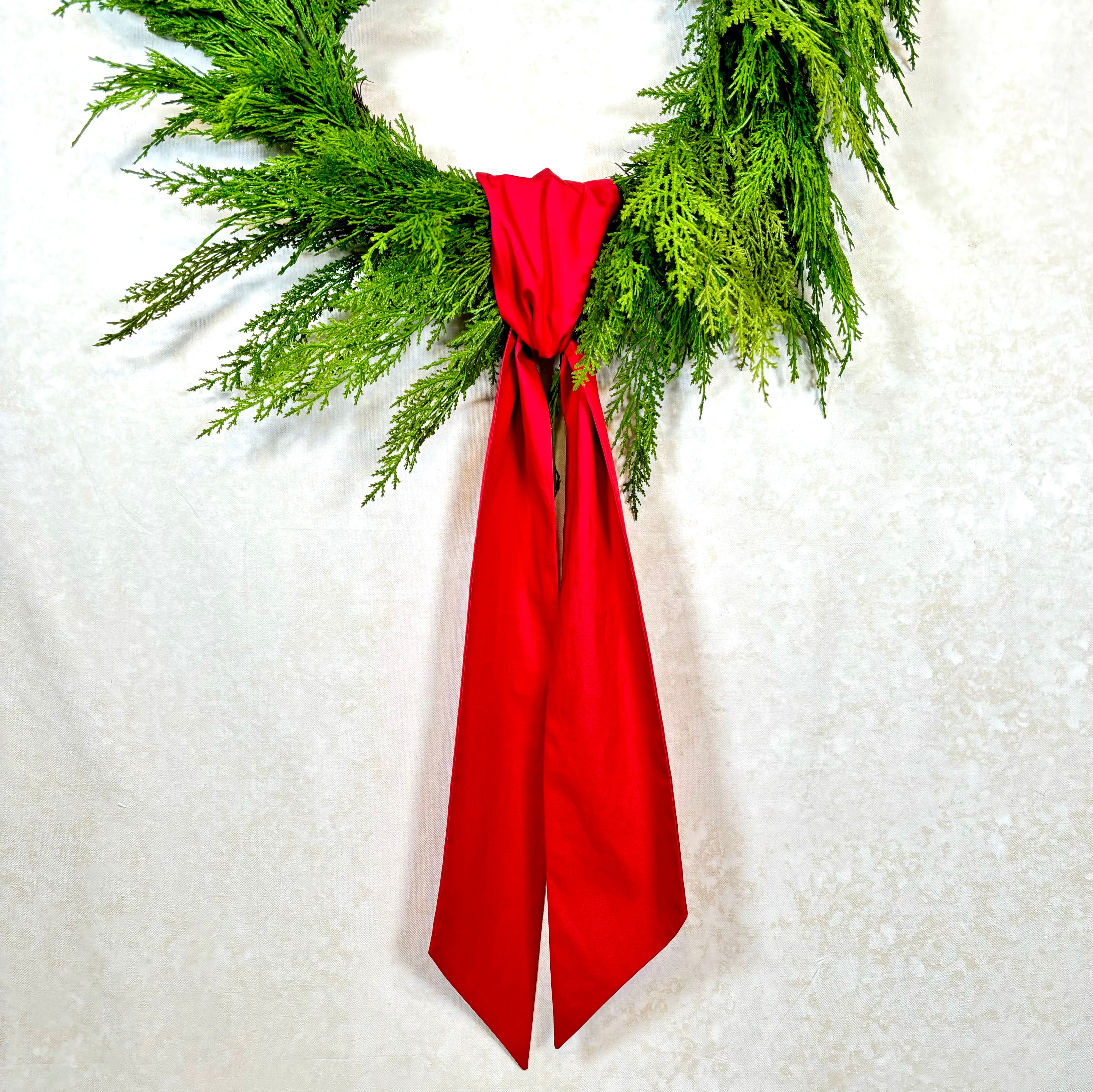 Wreath Sash Red