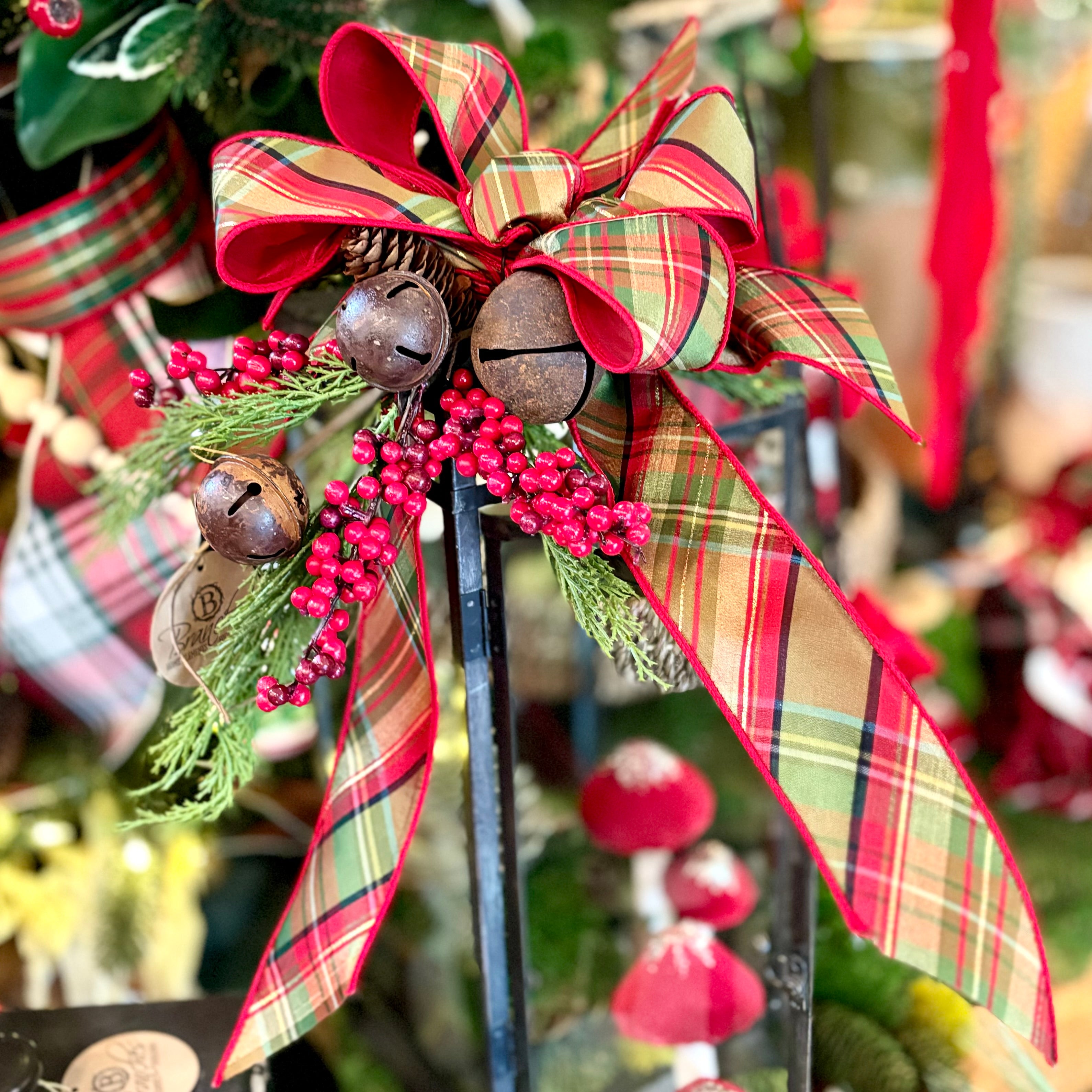 Jingle Bell Bow Lantern Attachment