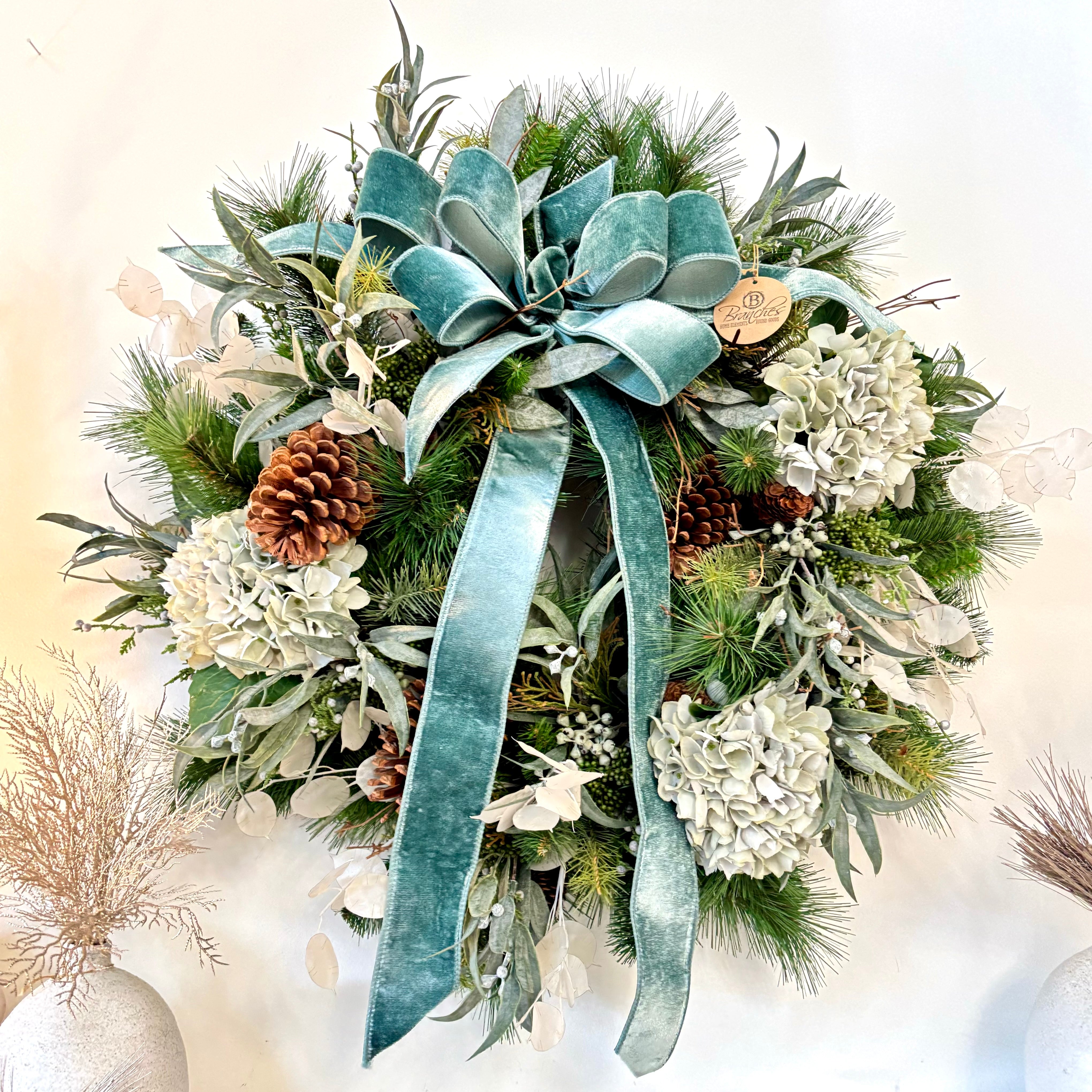 Winter Blues Collection Wreath