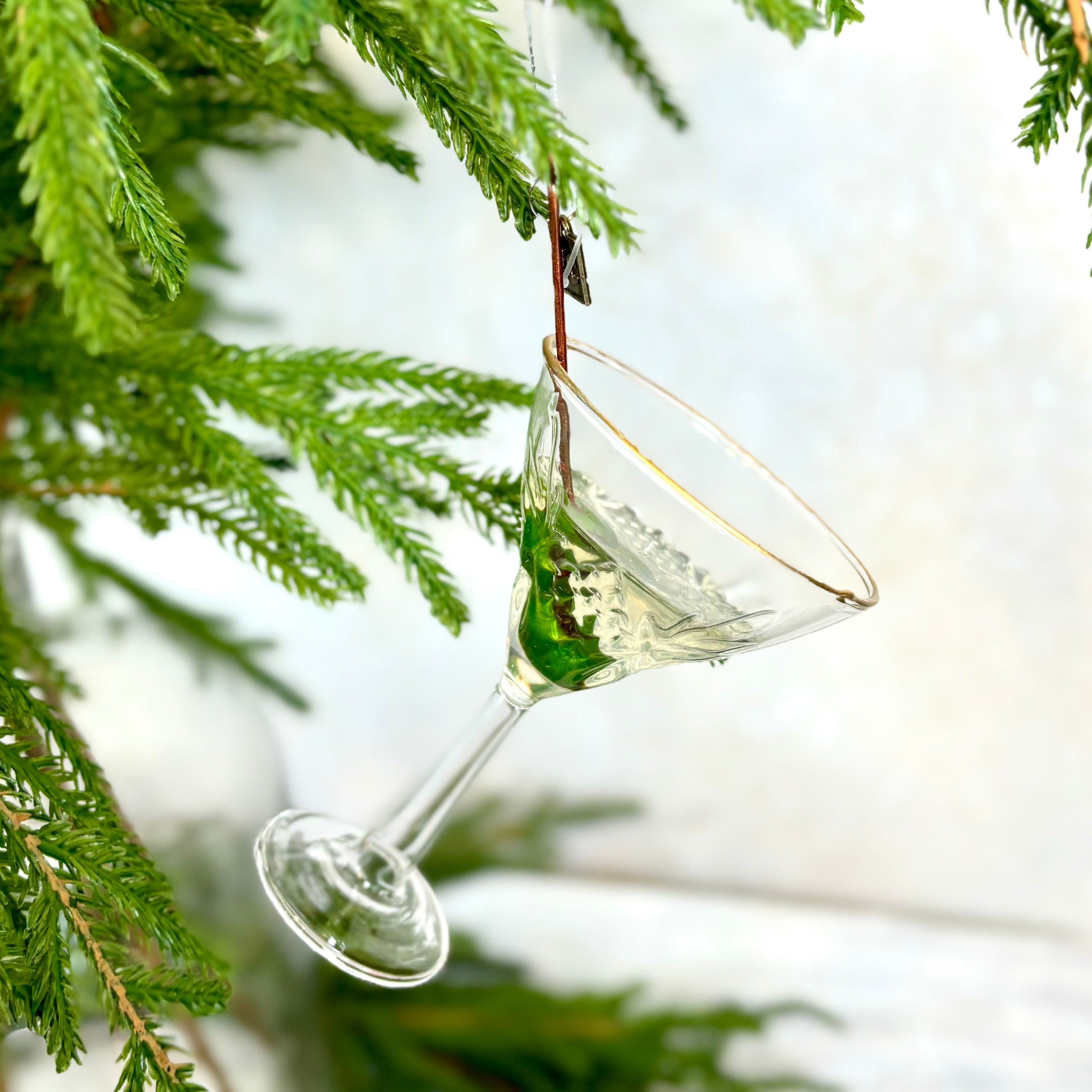 Elegant Martini Glass Ornament