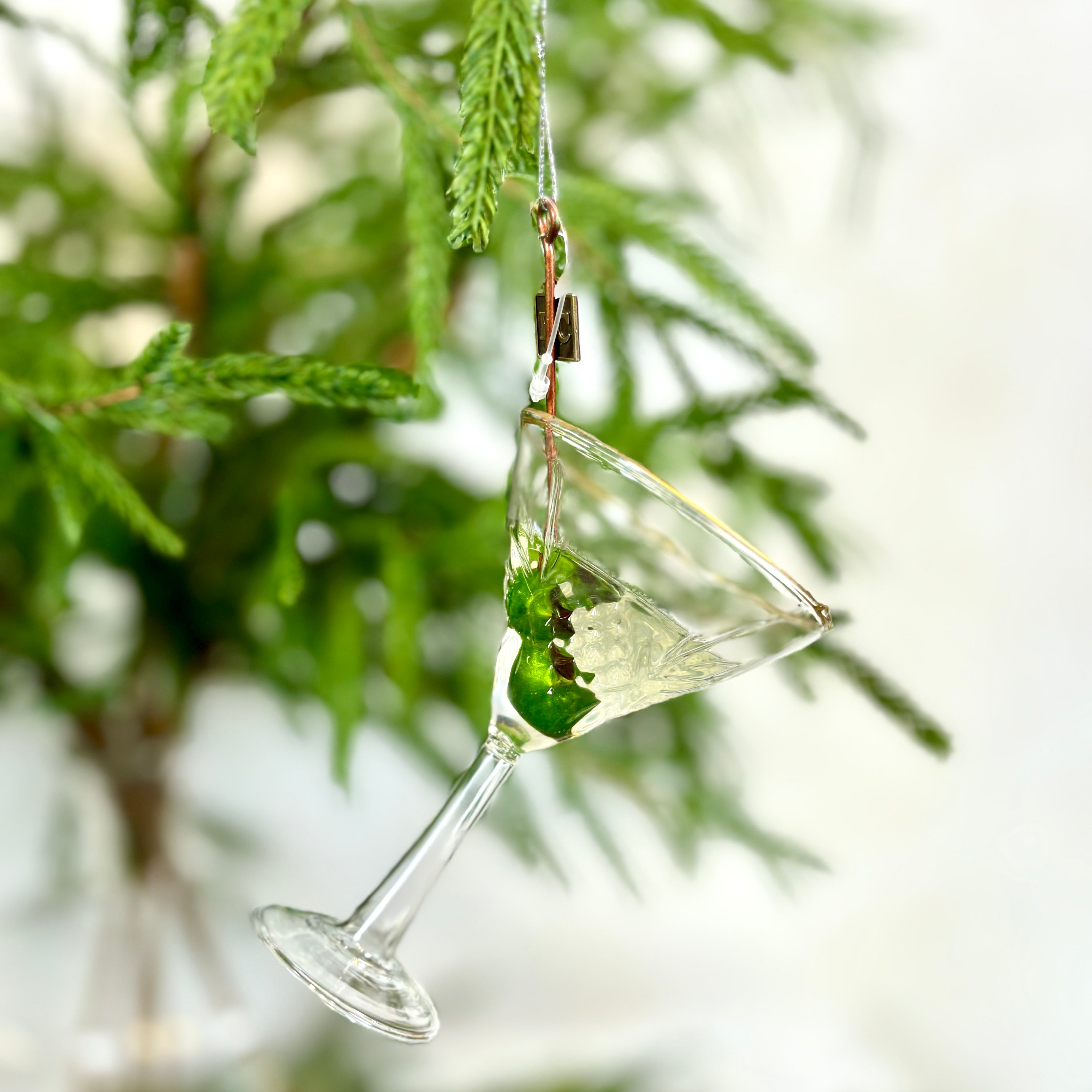 Elegant Martini Glass Ornament