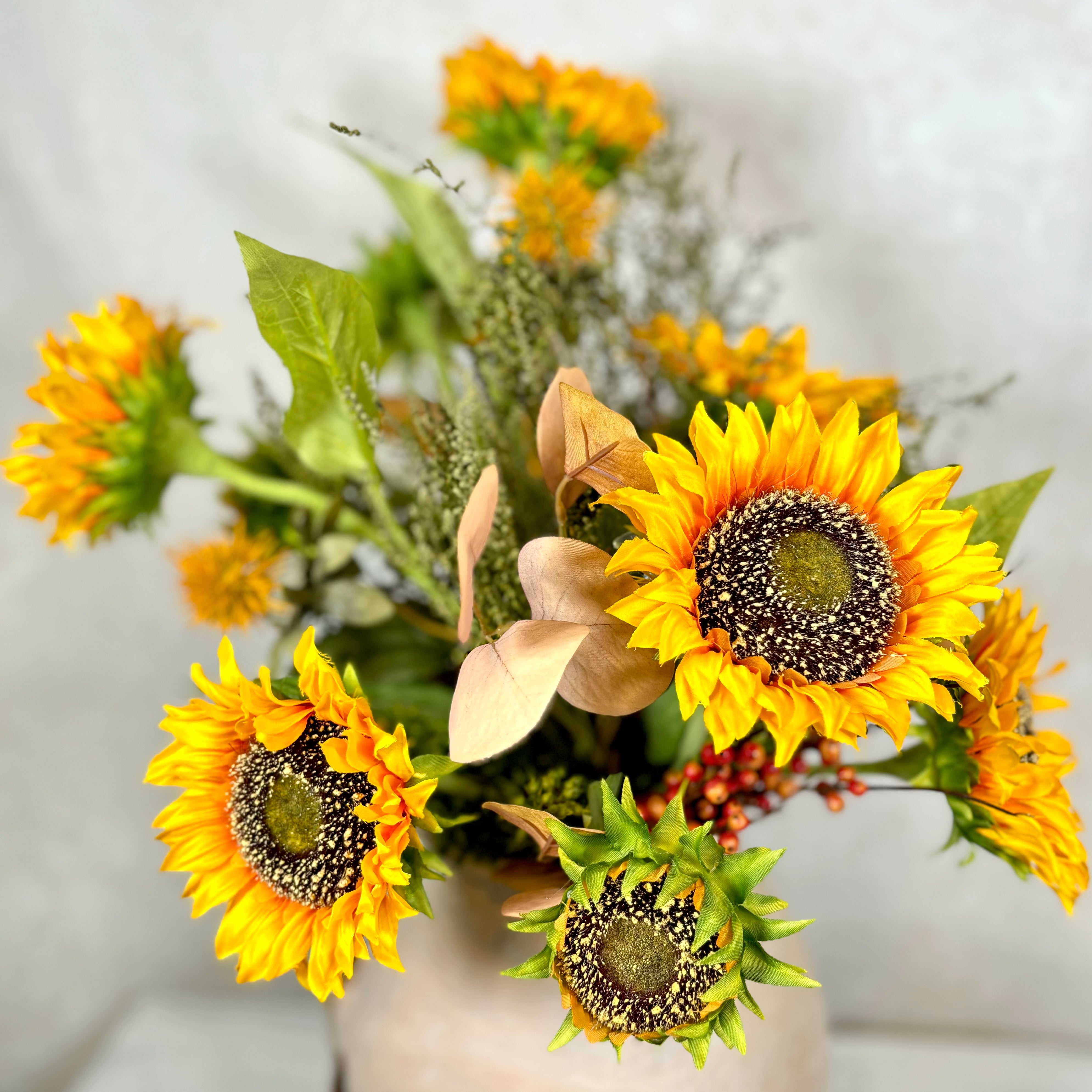 Sunflower Bushel Bouquet Large Drop In