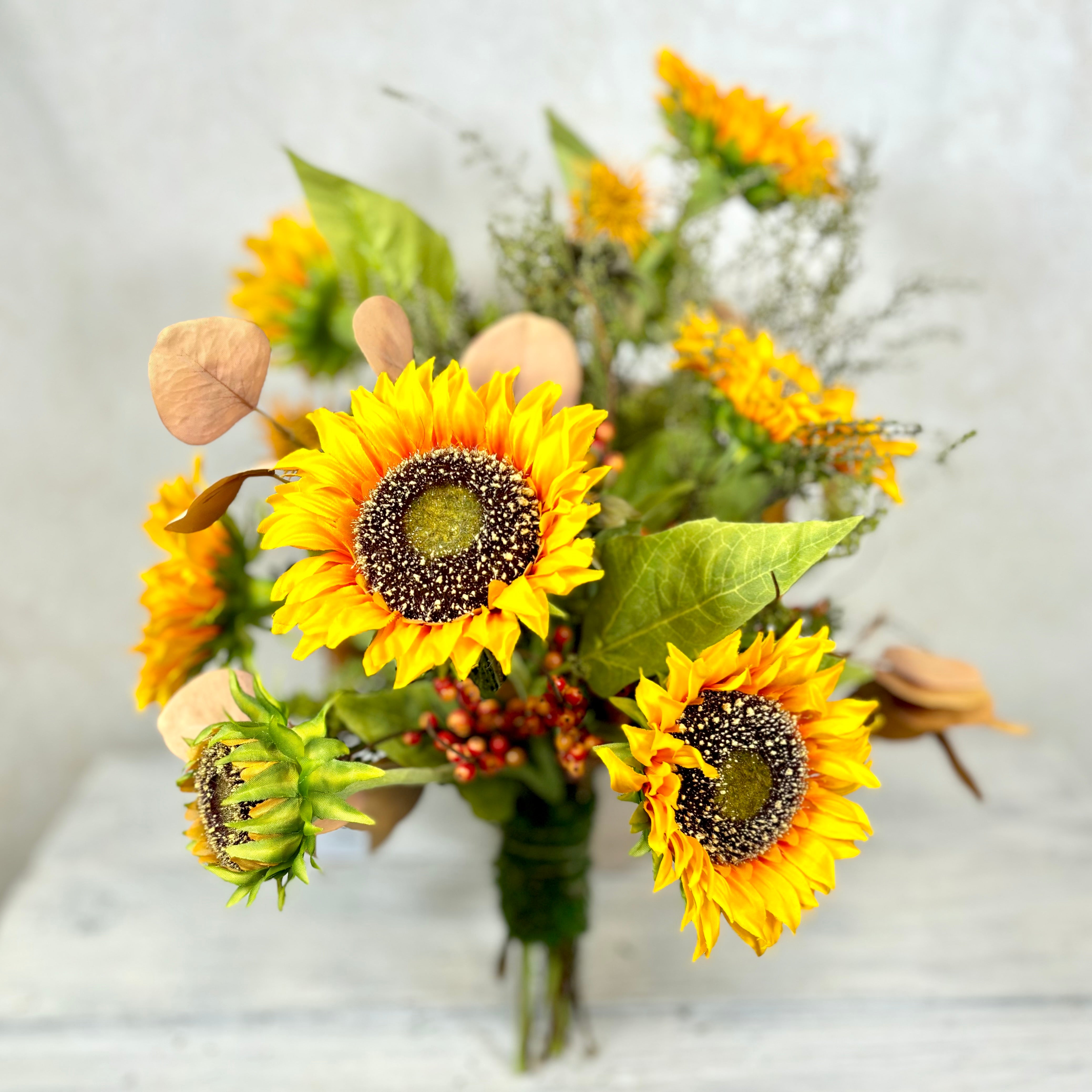 Sunflower Bushel Bouquet Large Drop In