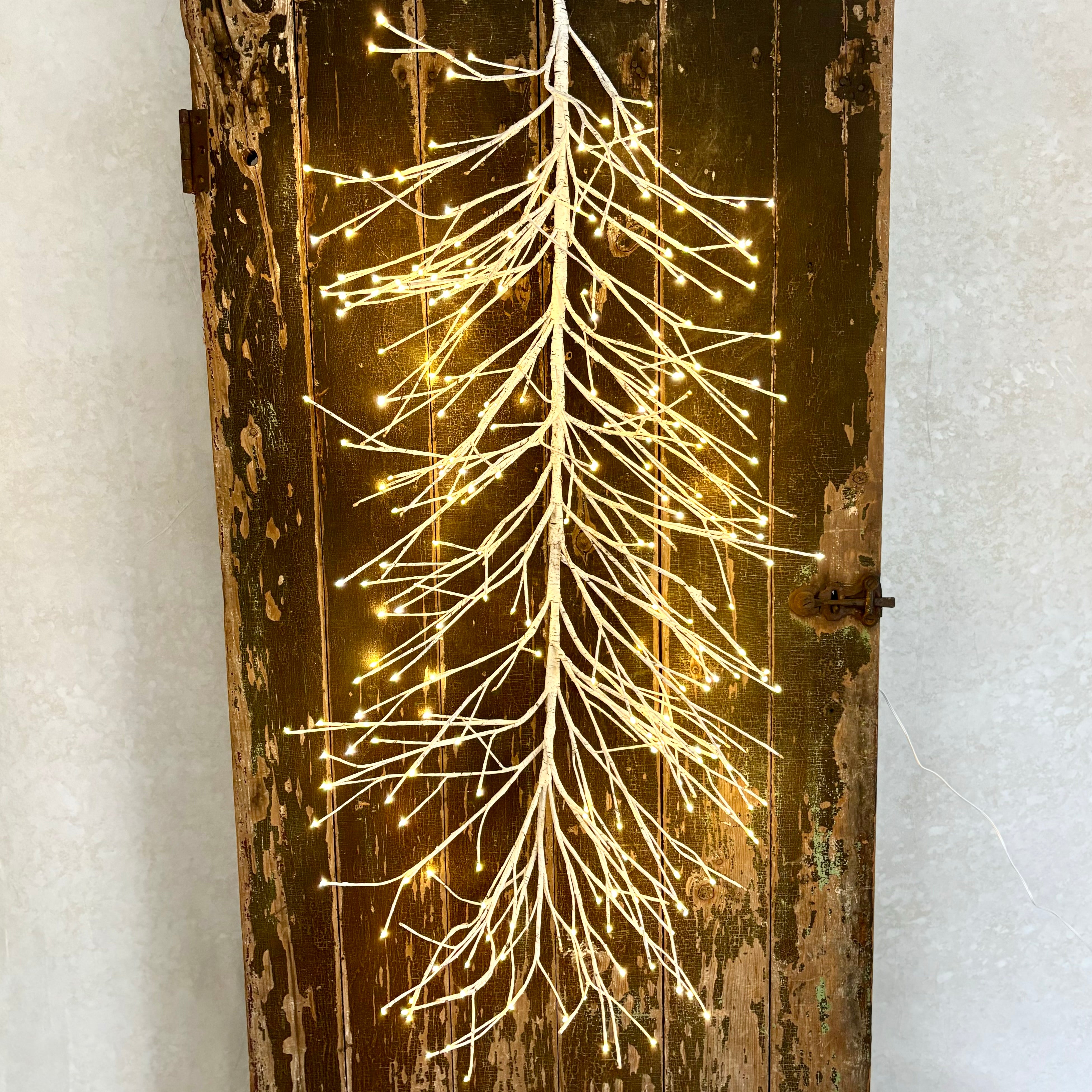 Holiday Lit White Birch Garland