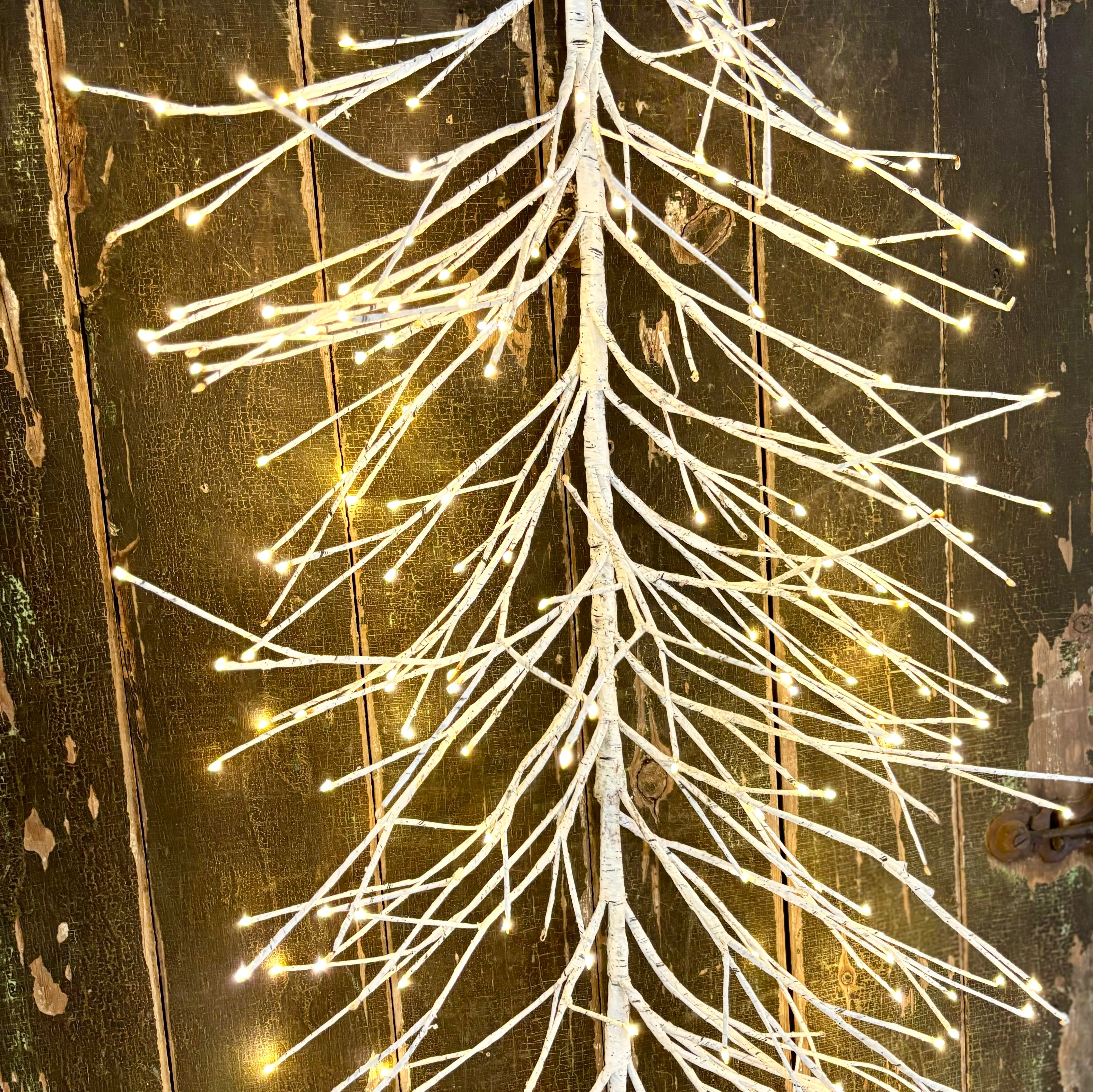 Holiday Lit White Birch Garland