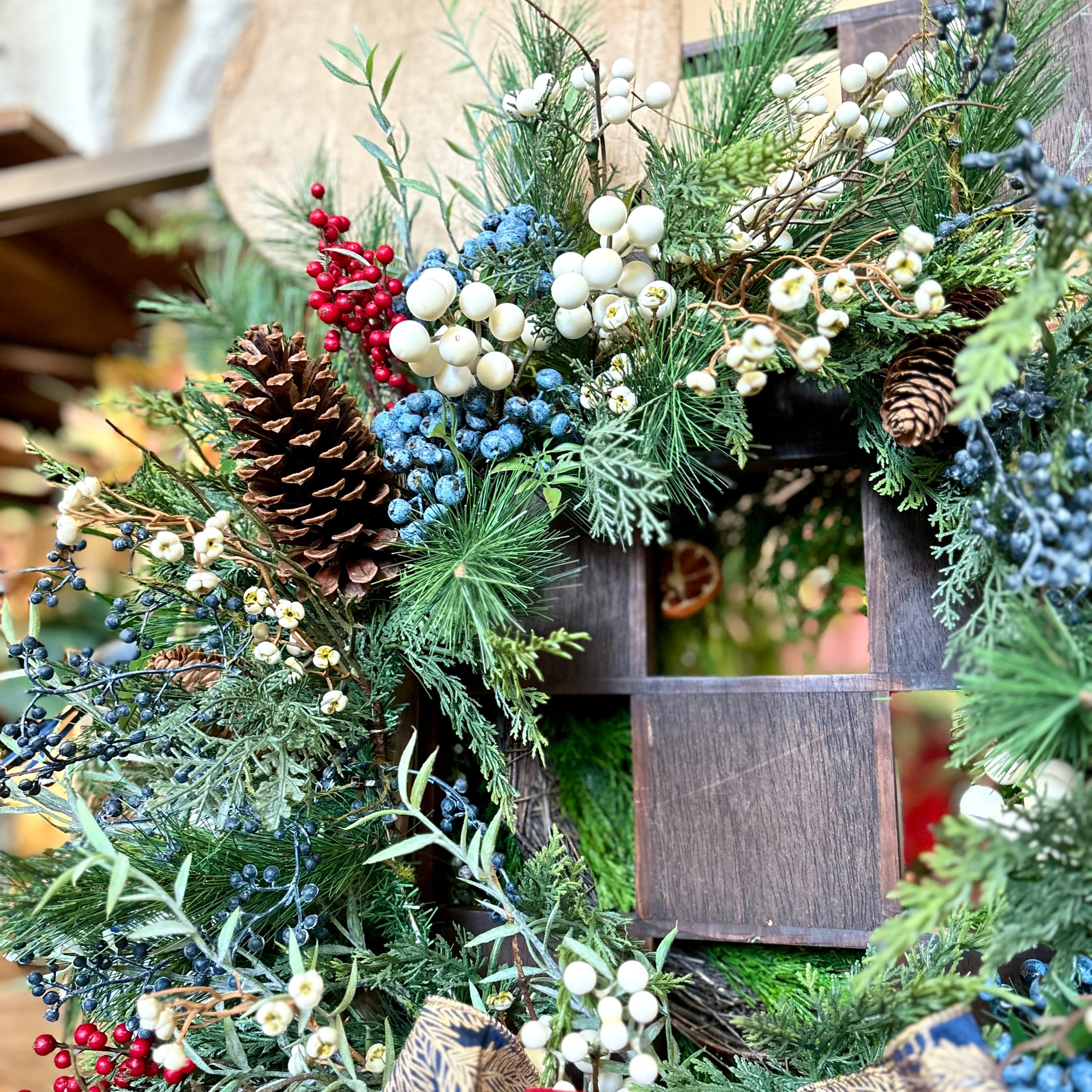 Chinoiserie Christmas Wreath