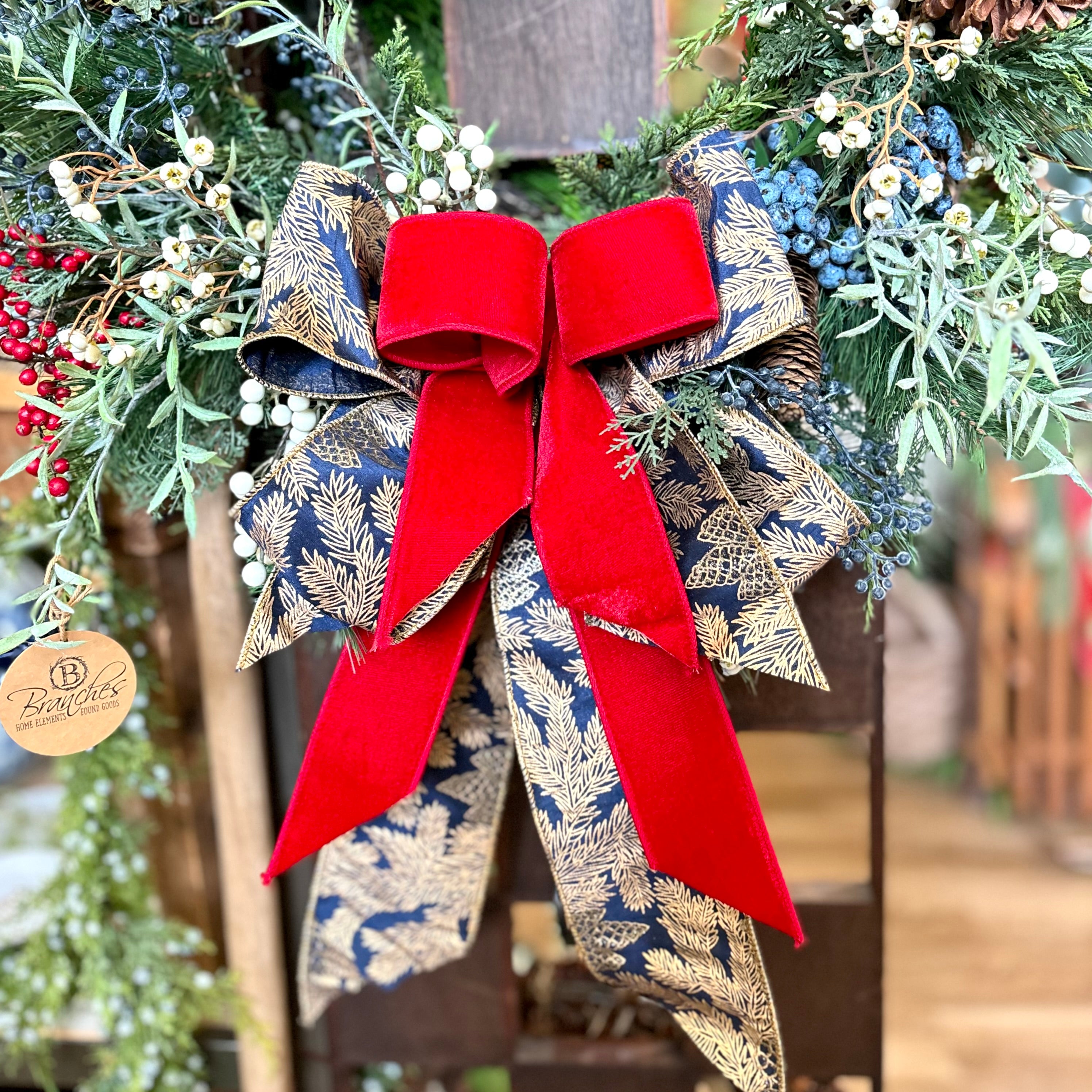 Chinoiserie Christmas Wreath