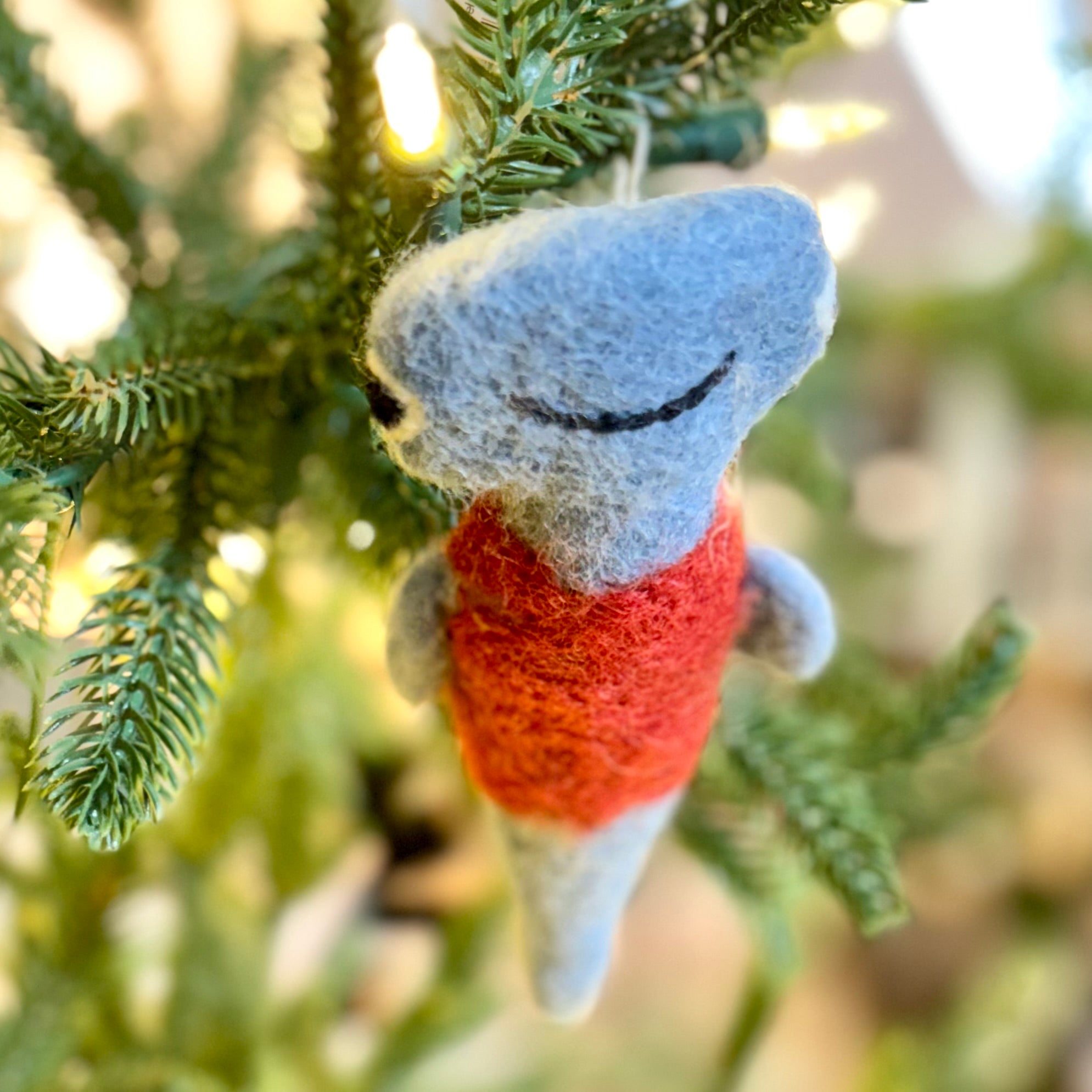 Felt Hammerhead Shark Ornament