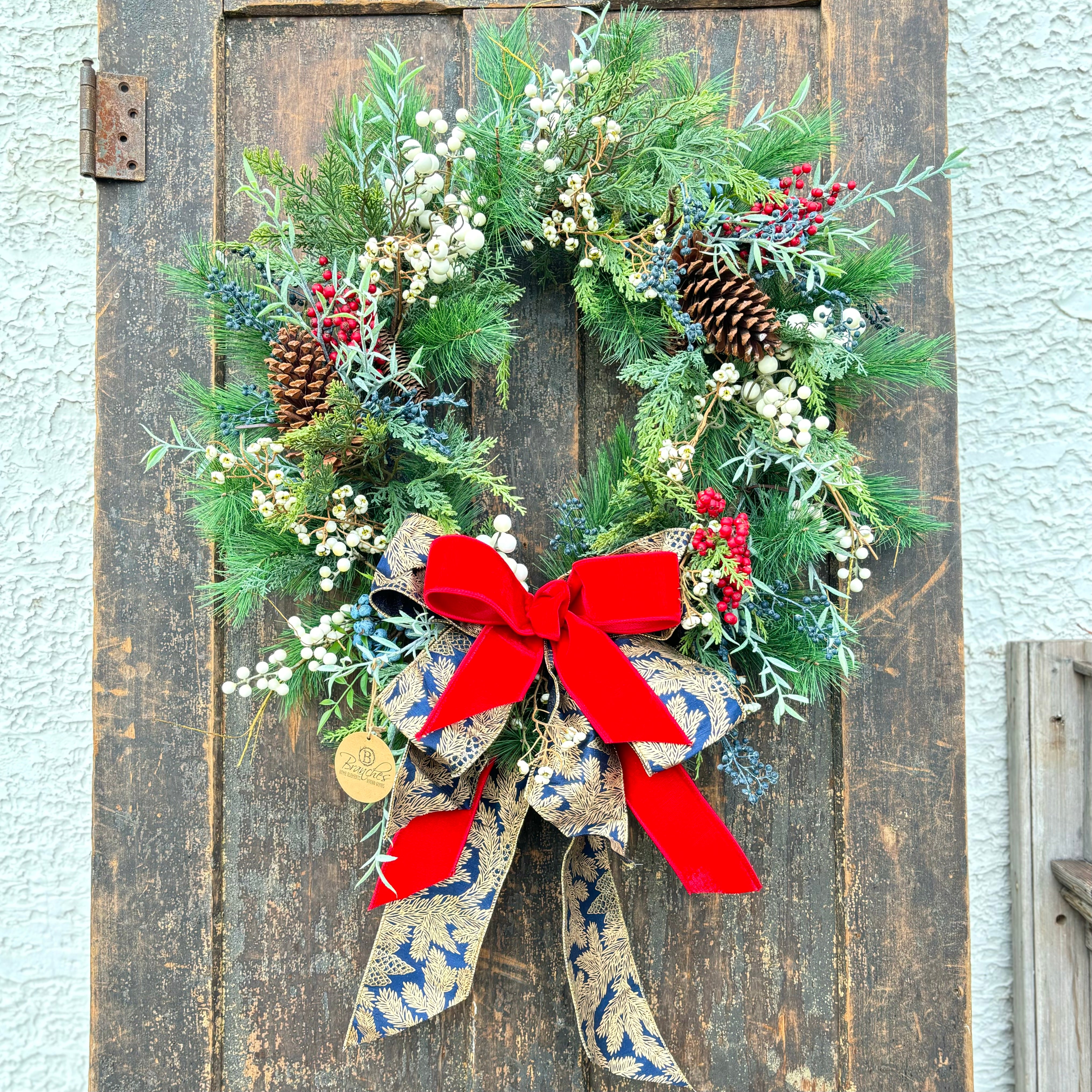 Chinoiserie Christmas Wreath