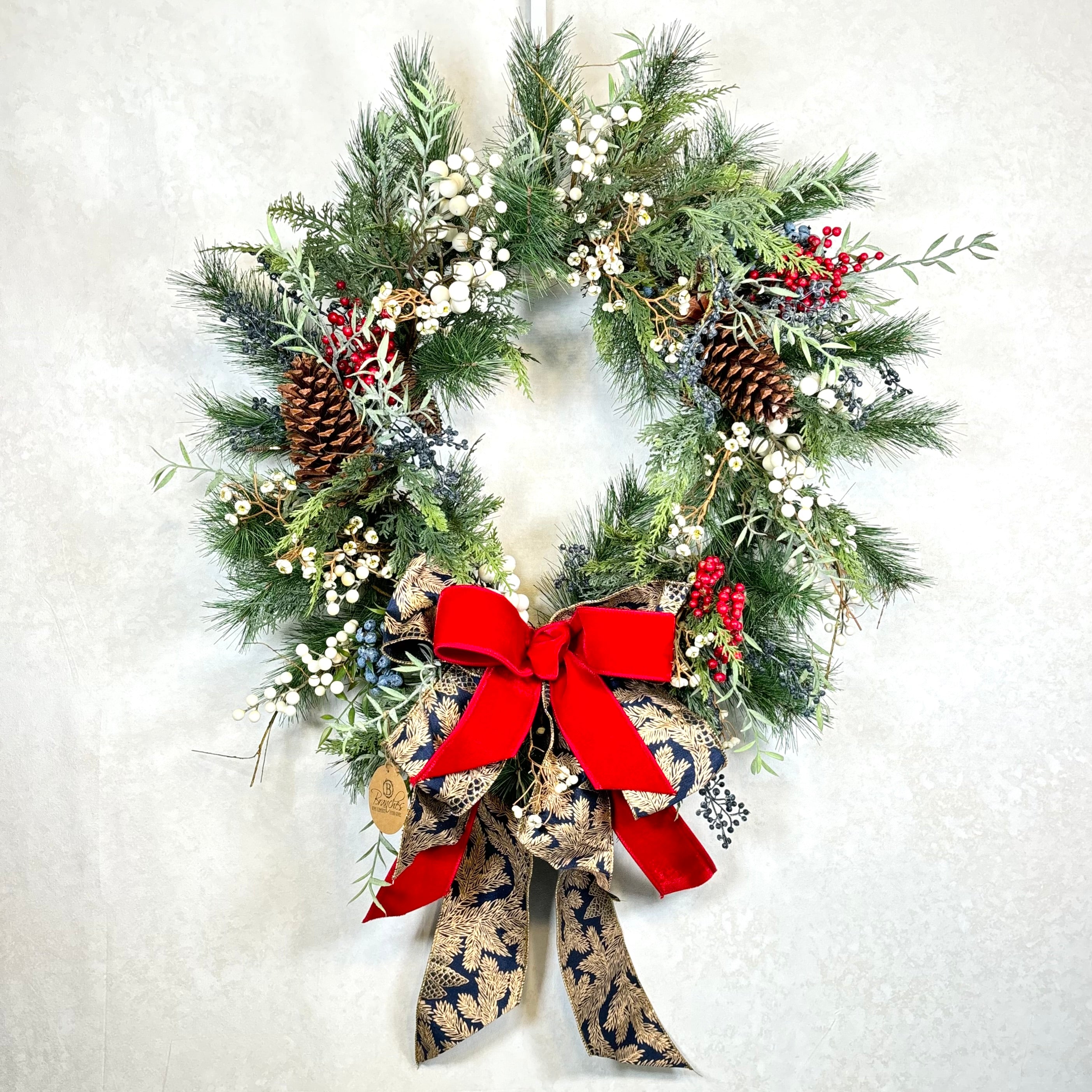 Chinoiserie Christmas Wreath