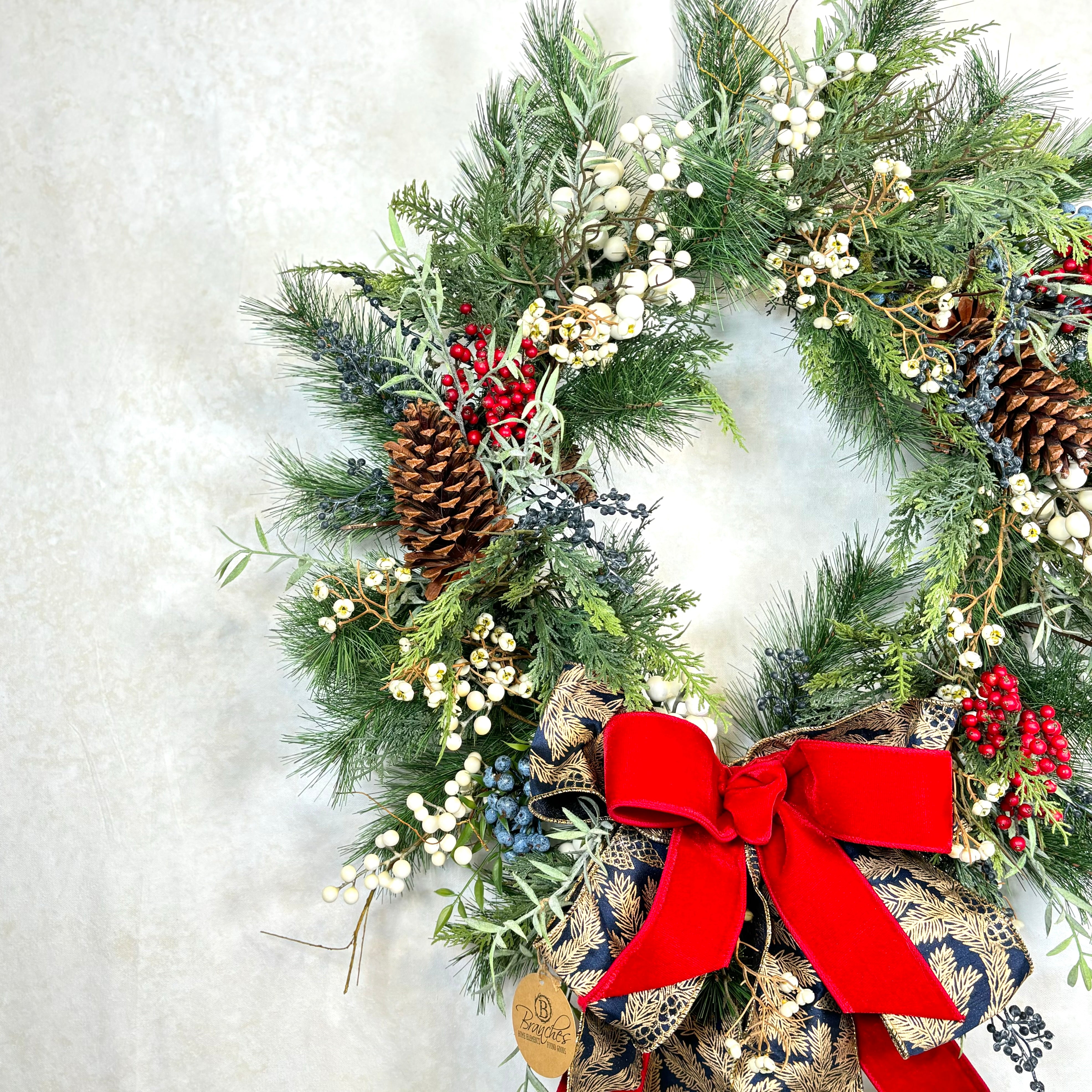 Chinoiserie Christmas Wreath