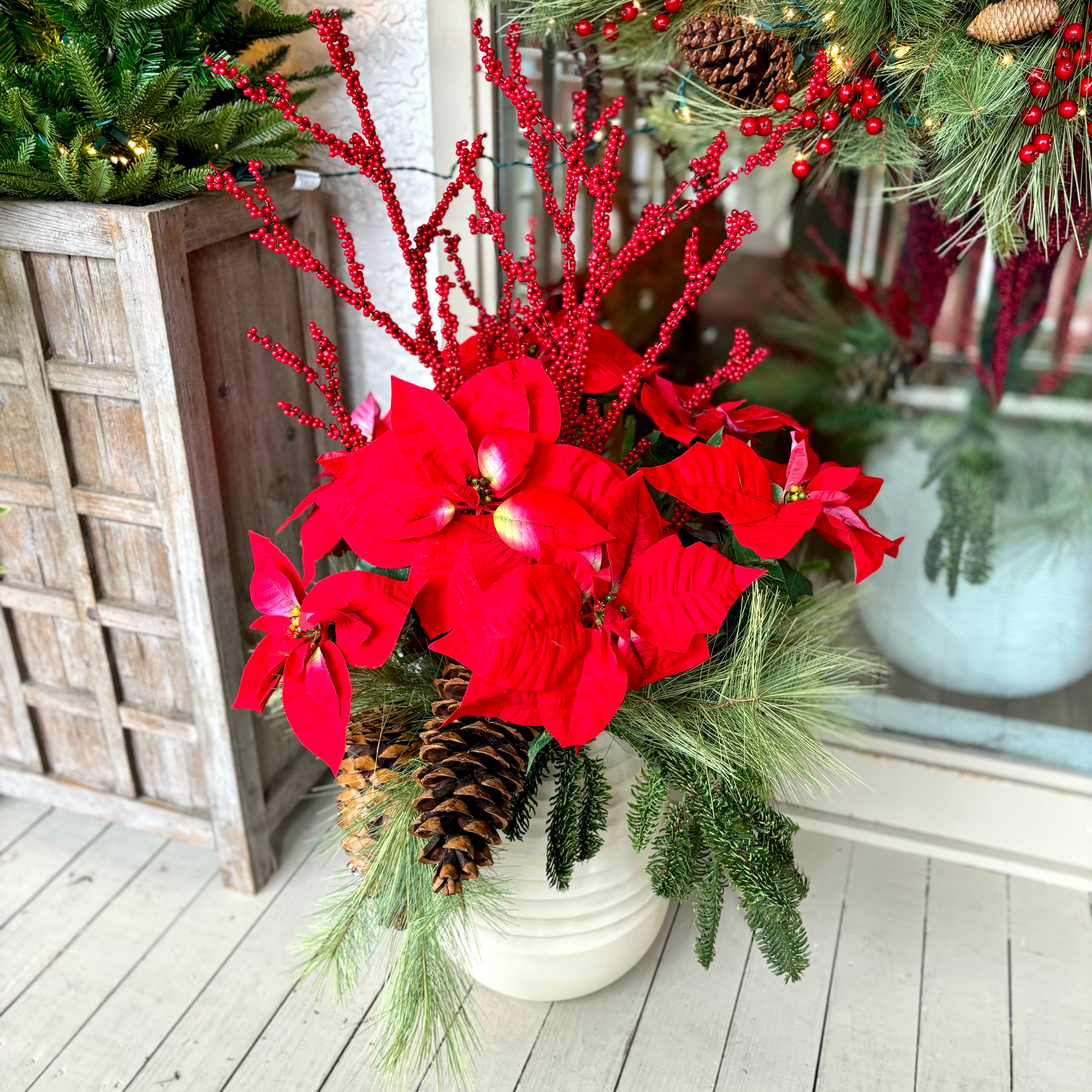 Bountiful Poinsettia Drop In