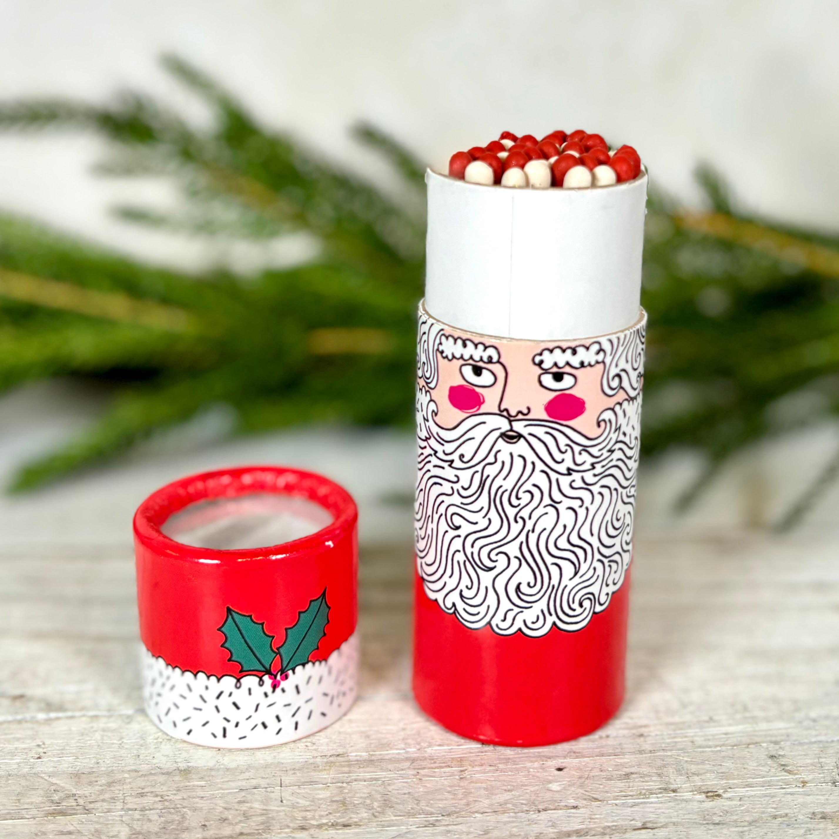 Father Christmas Cylinder Matches