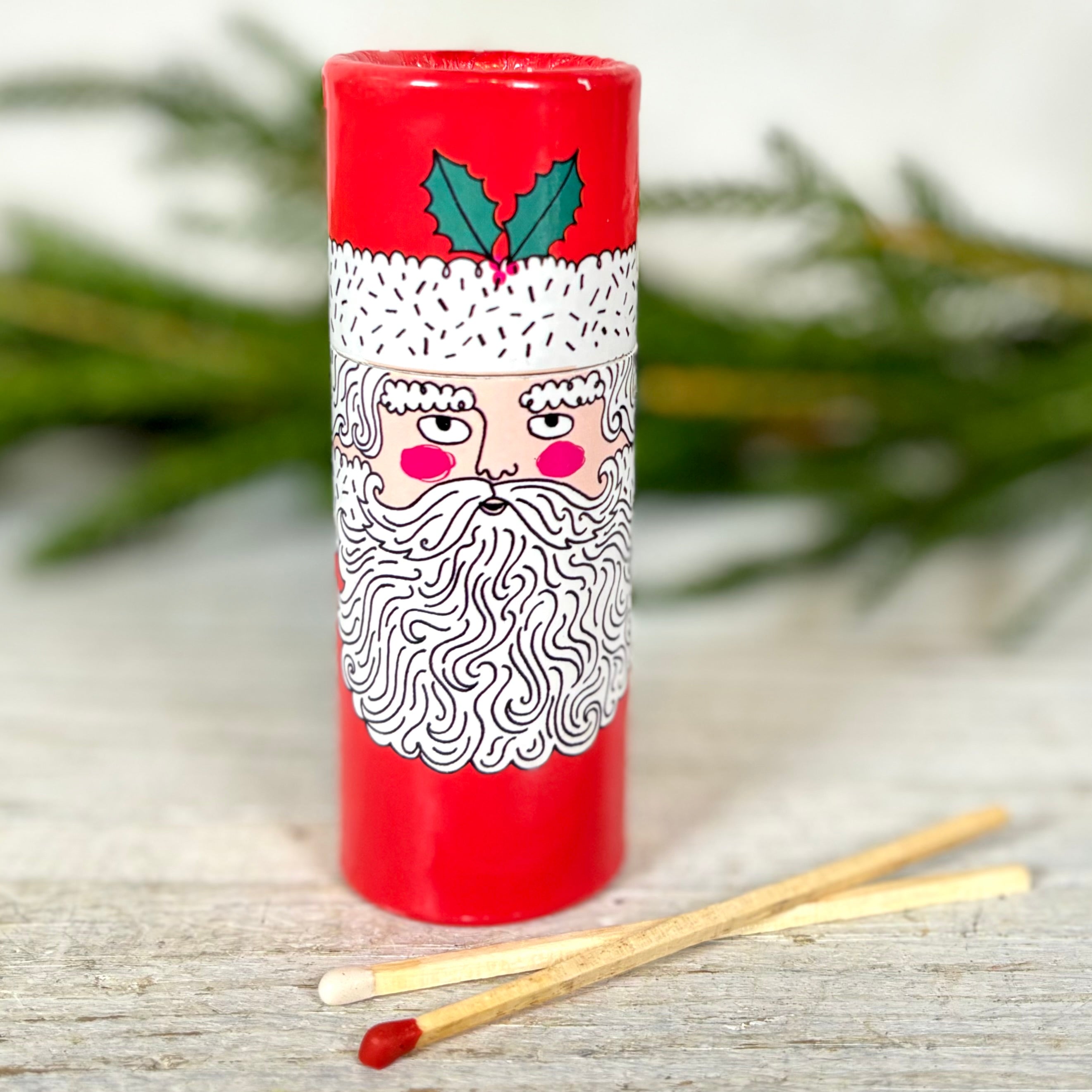 Father Christmas Cylinder Matches