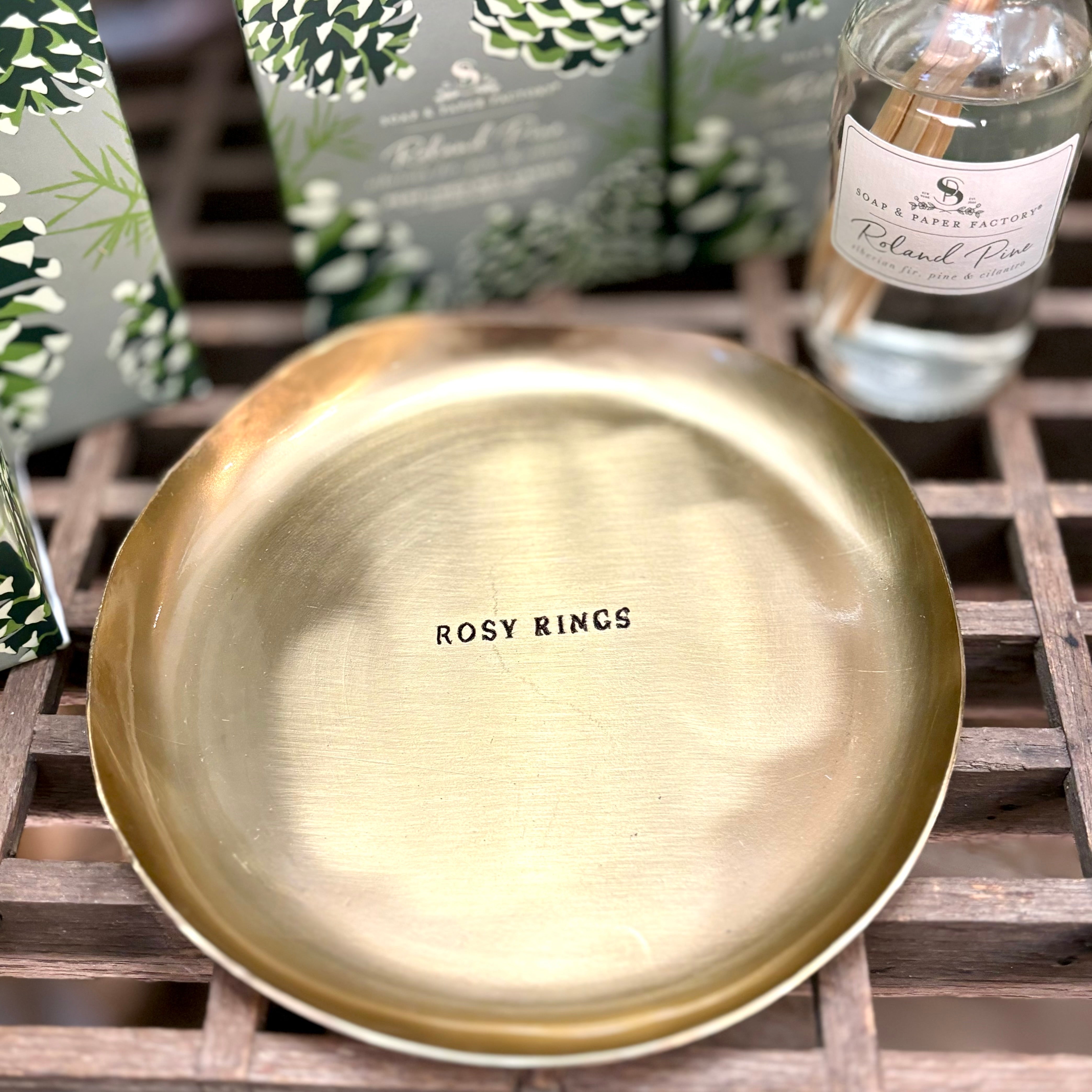 Gold Candle Plate