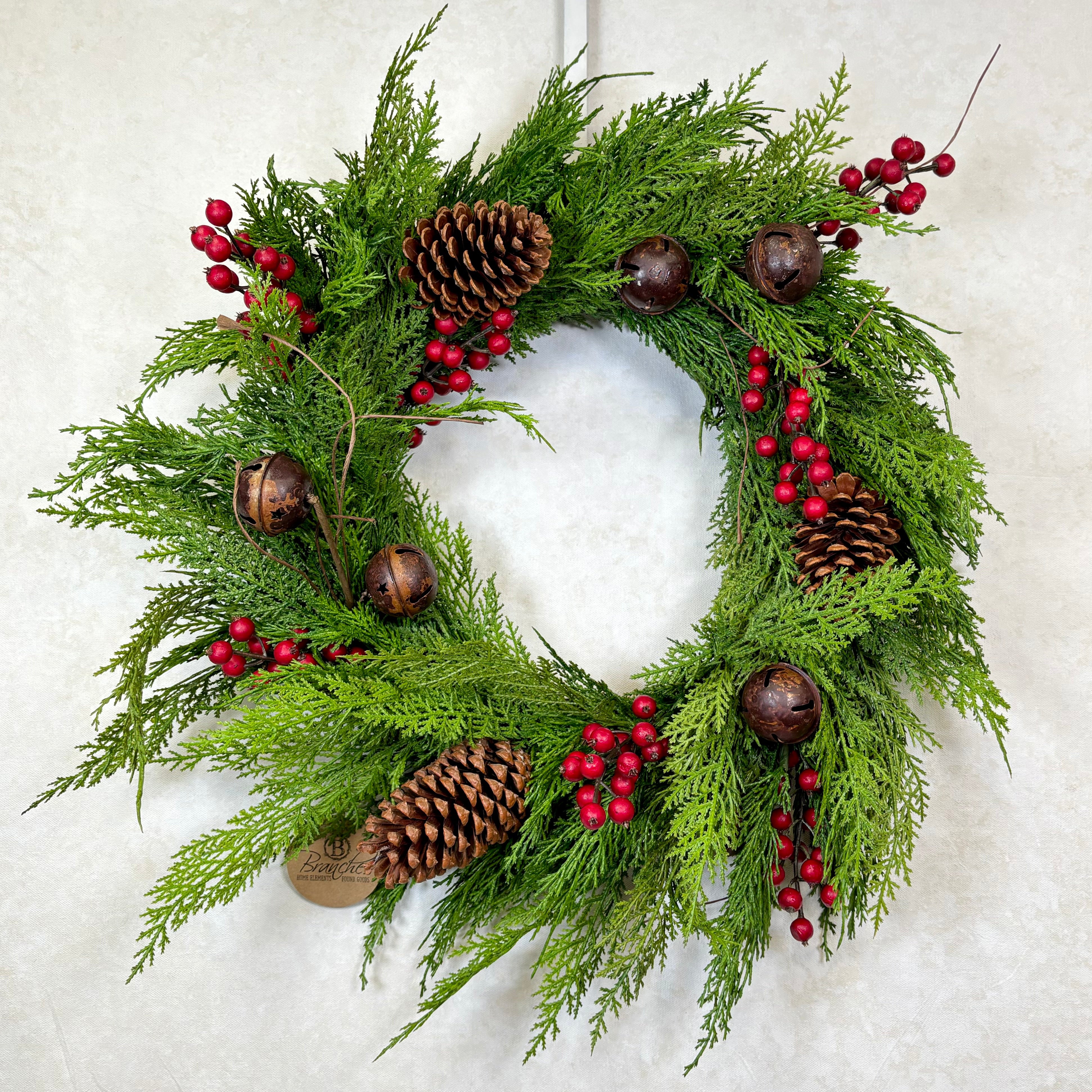 Cedar Bells Wreath  24"