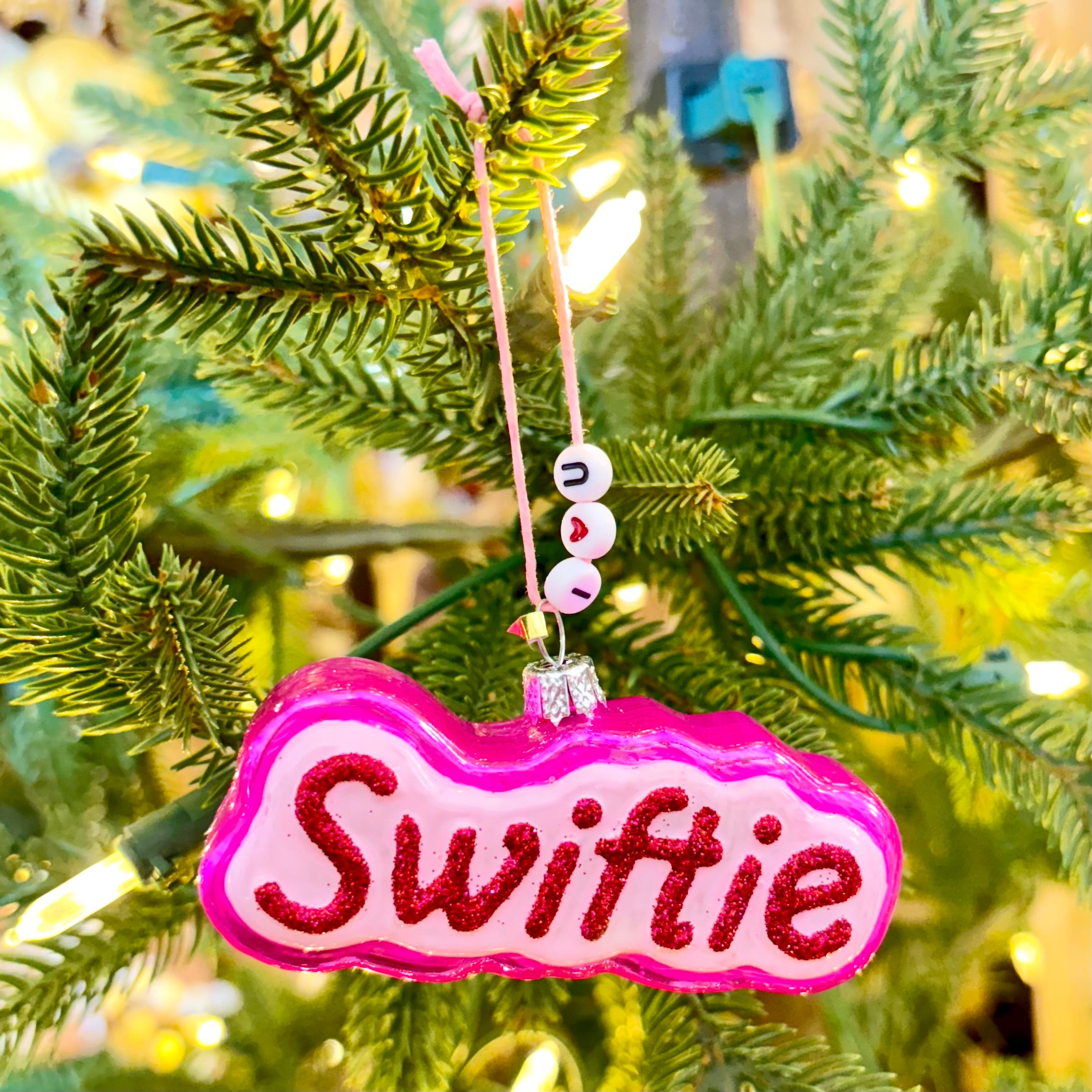 "Swiftie" Glass Ornament