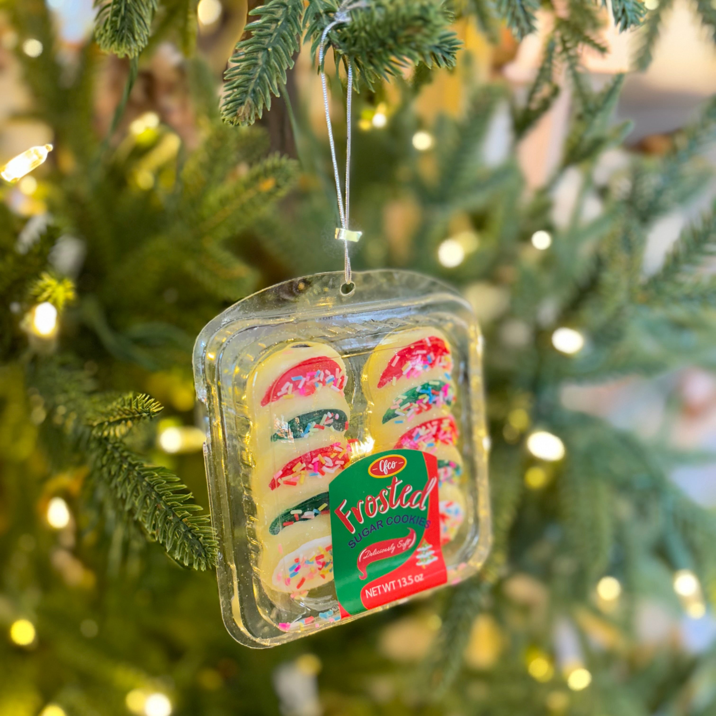 Deliciously Soft Sugar Cookies Glass Ornament