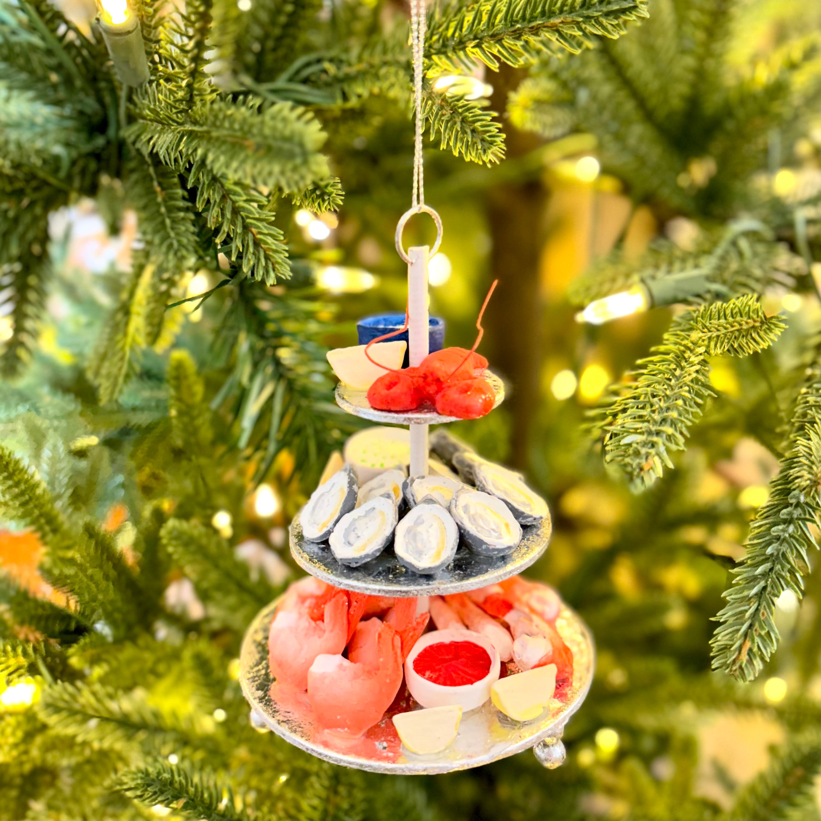 Seafood Tower Resin Ornament