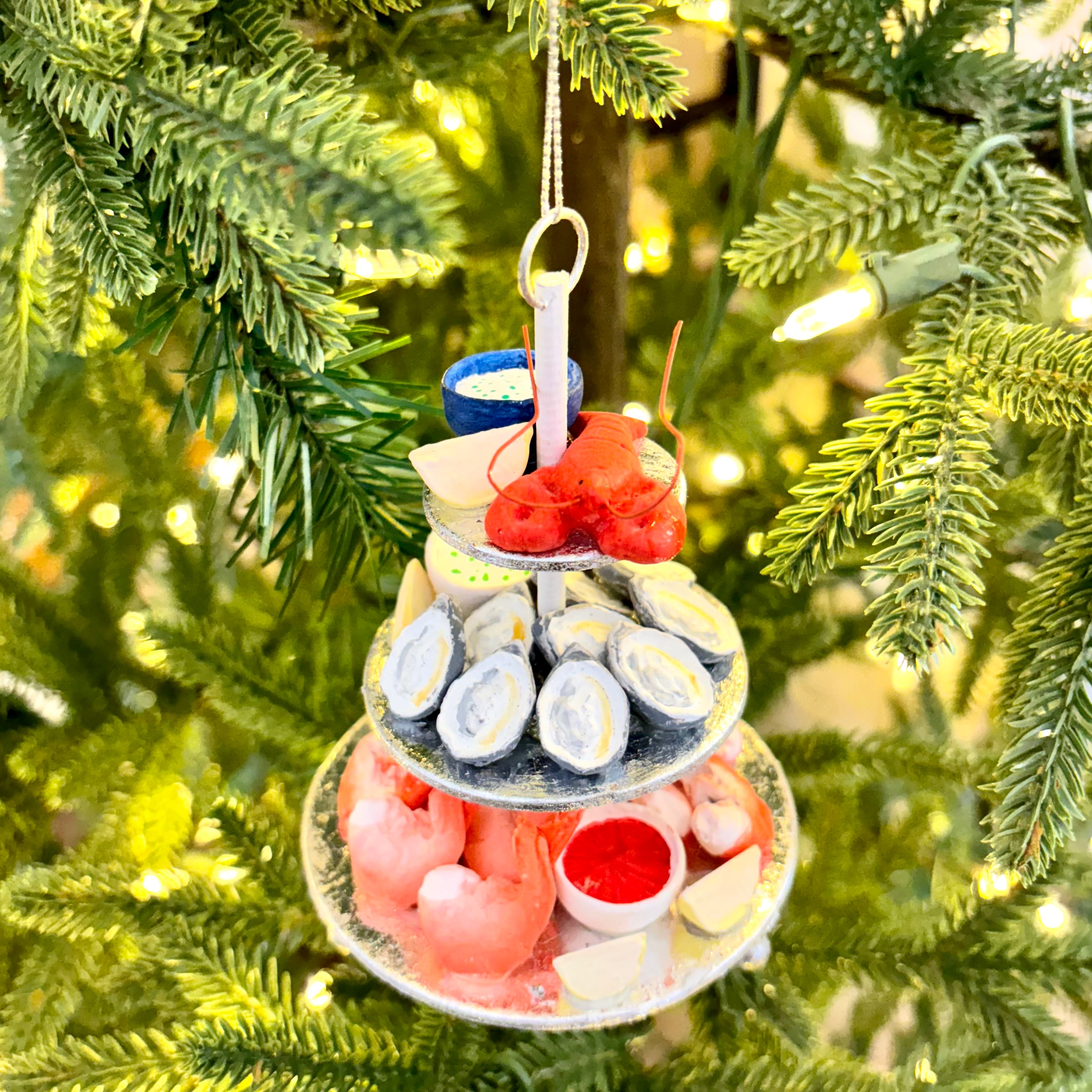 Seafood Tower Resin Ornament