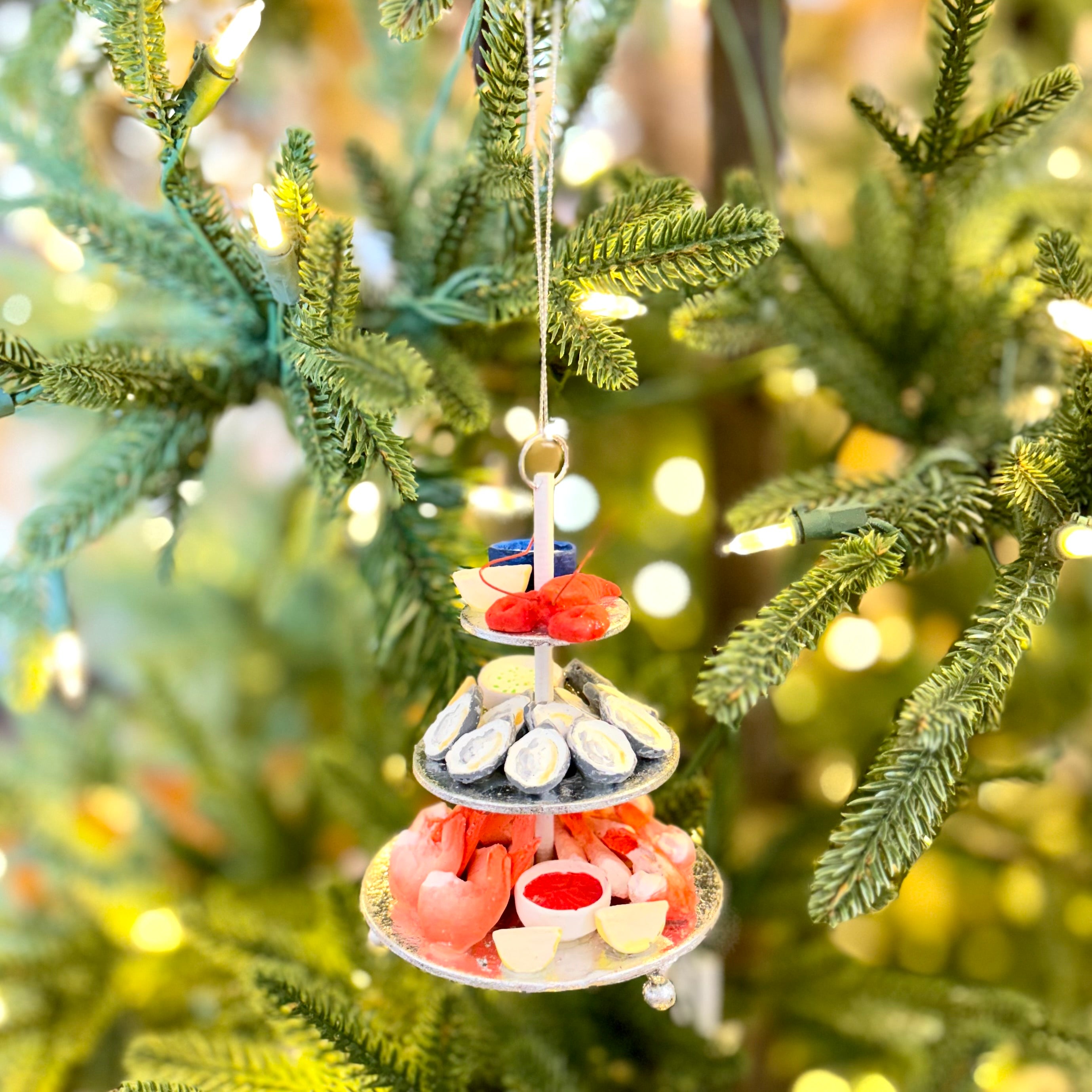 Seafood Tower Resin Ornament