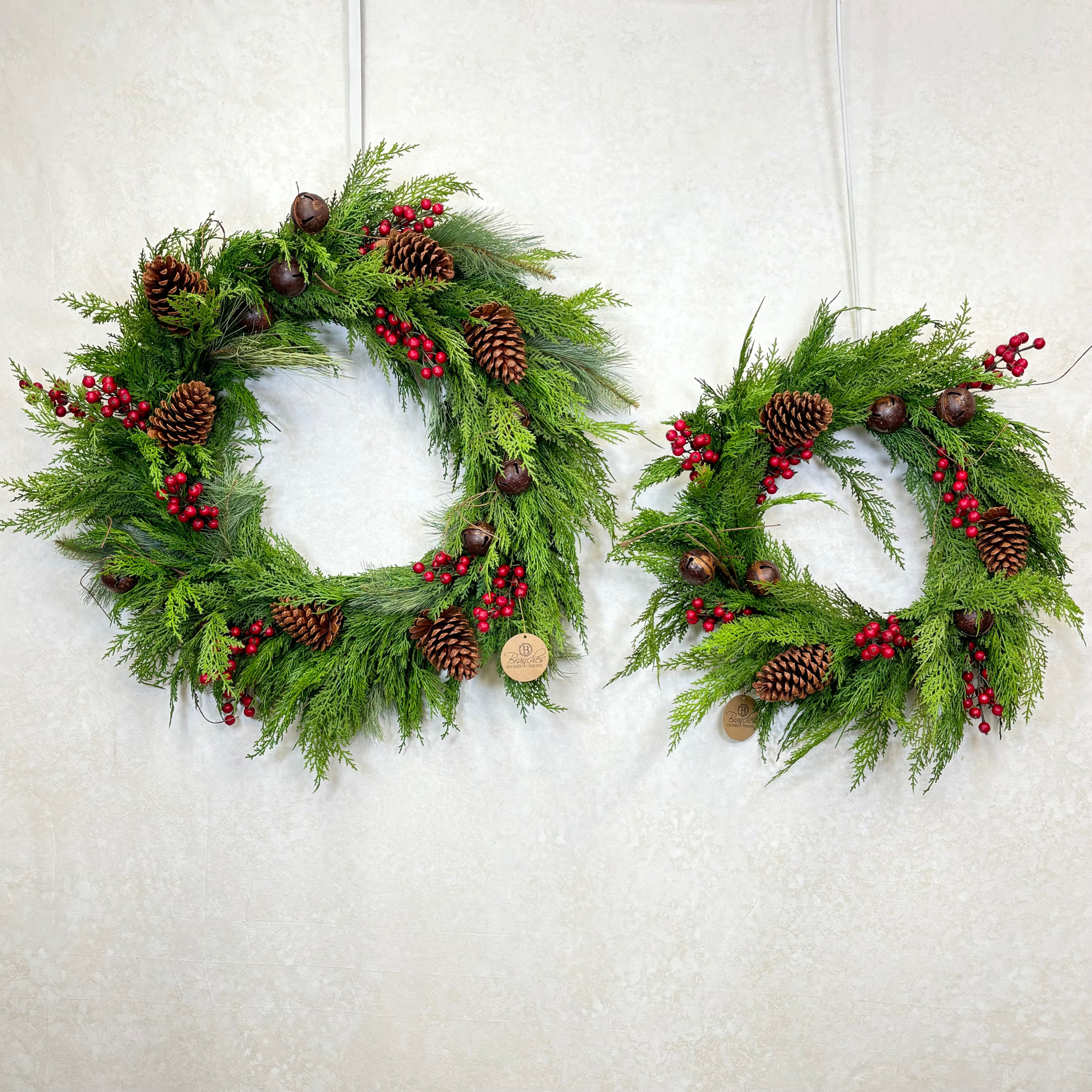 Cedar Bells Wreath  24"