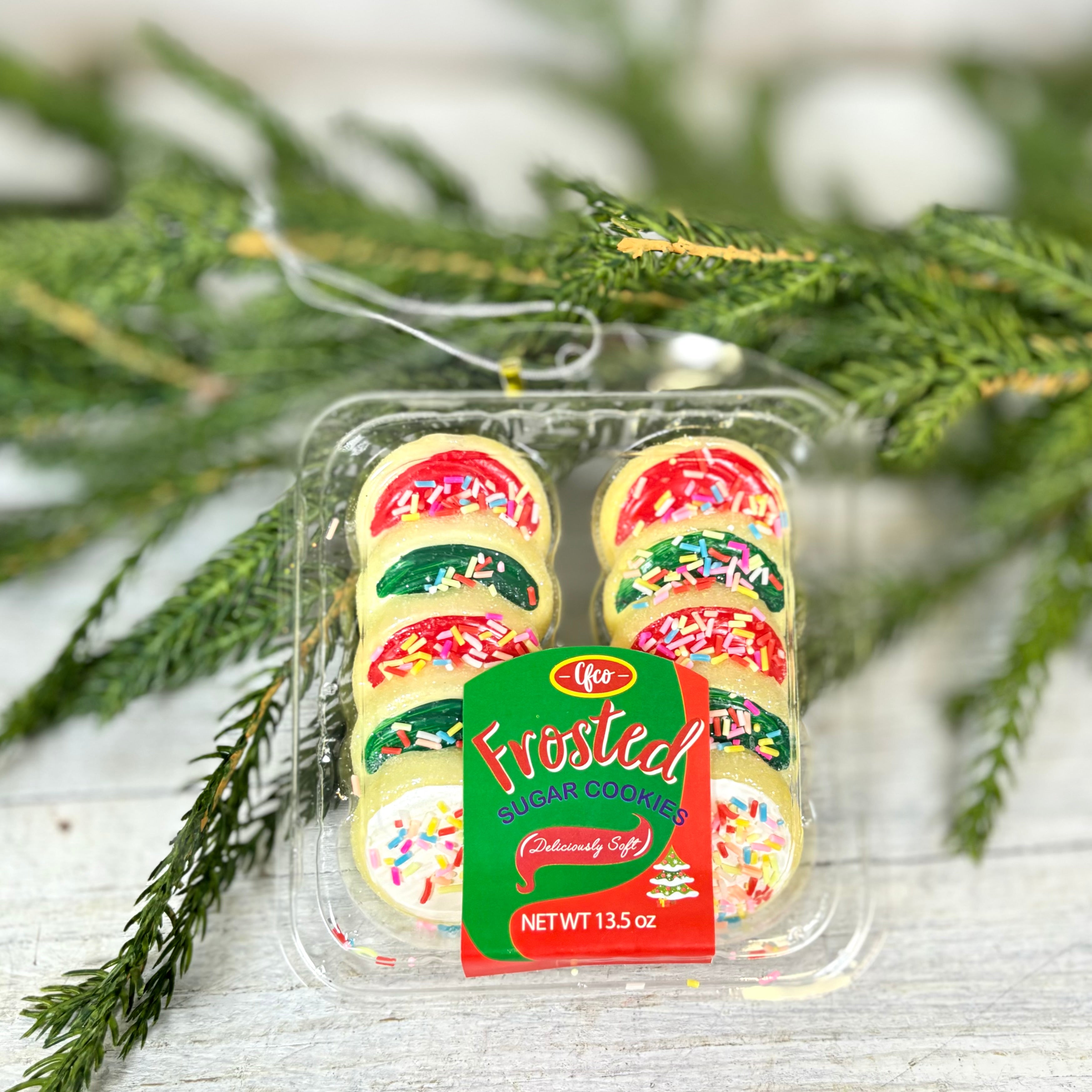 Deliciously Soft Sugar Cookies Glass Ornament