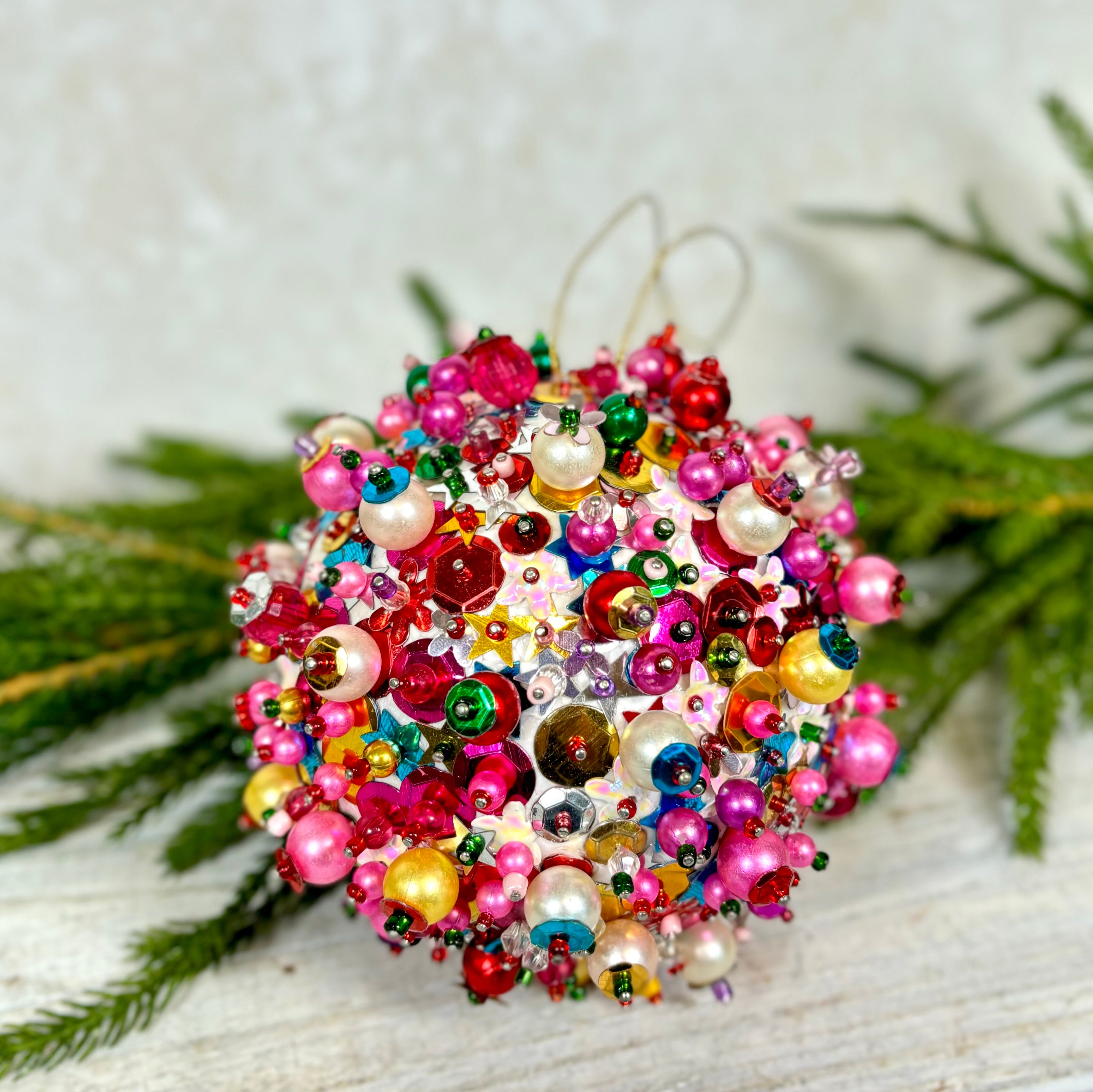 Magpie Bauble Sequin Ornament