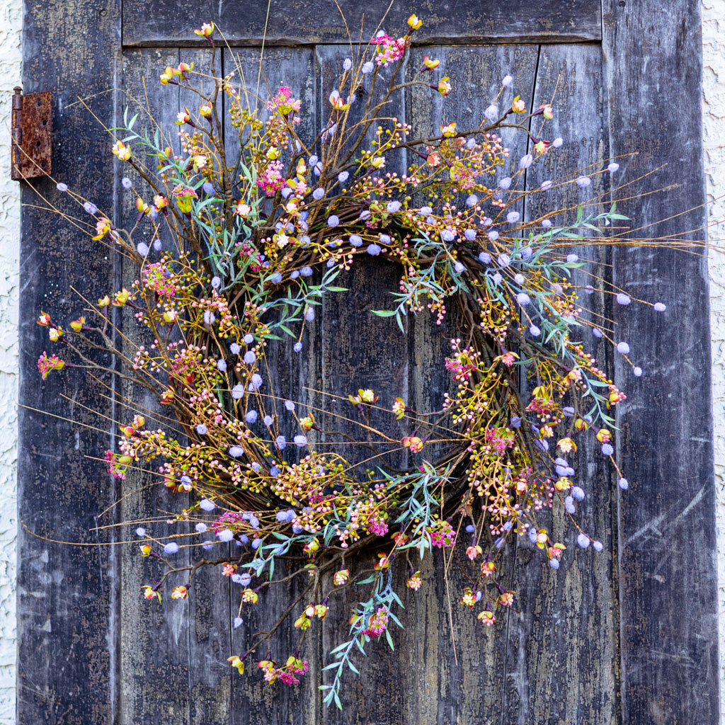 Budding Pink Wreath