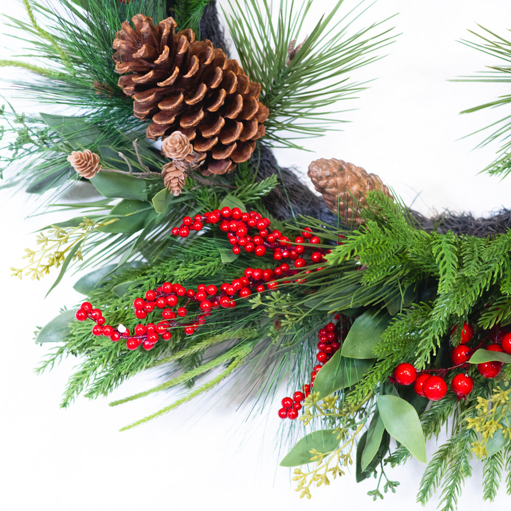 Conifer Christmas Wreath