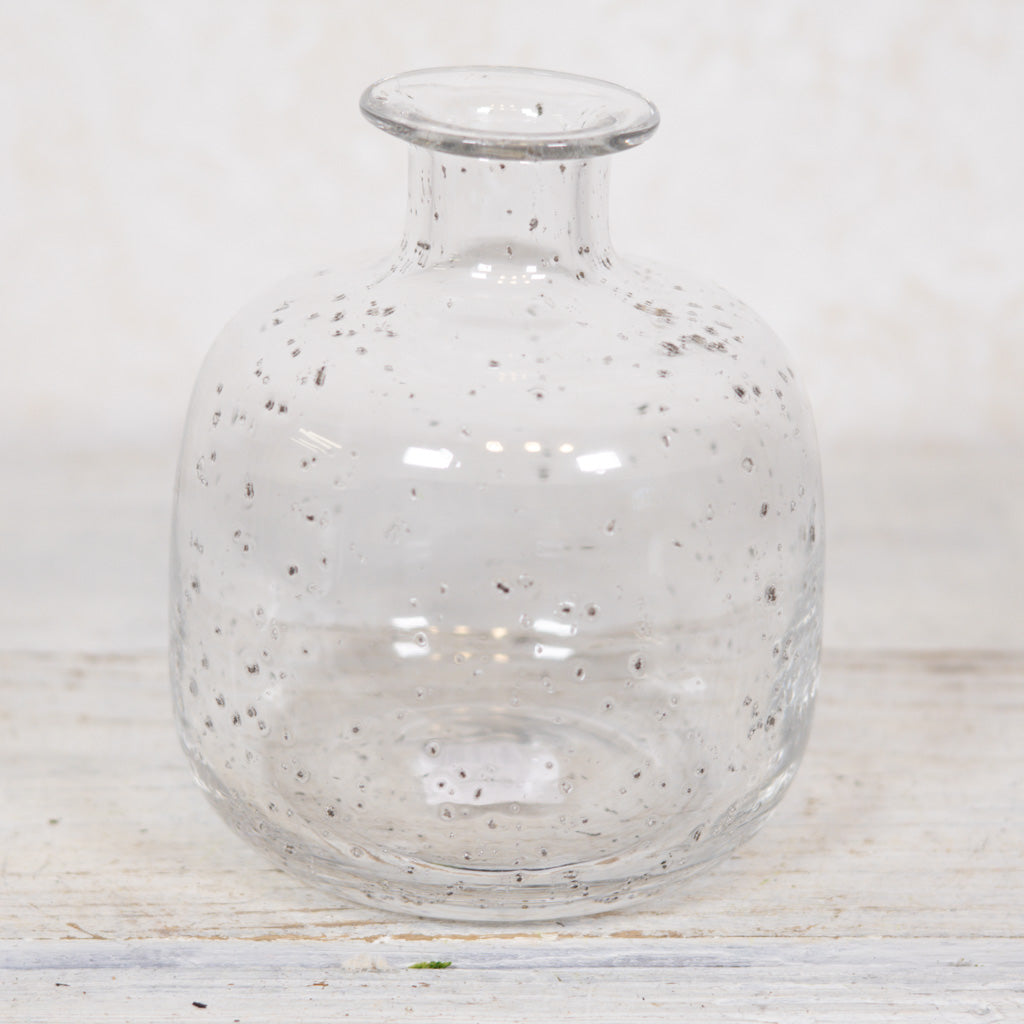 Textured Handblown Glass Vase Small