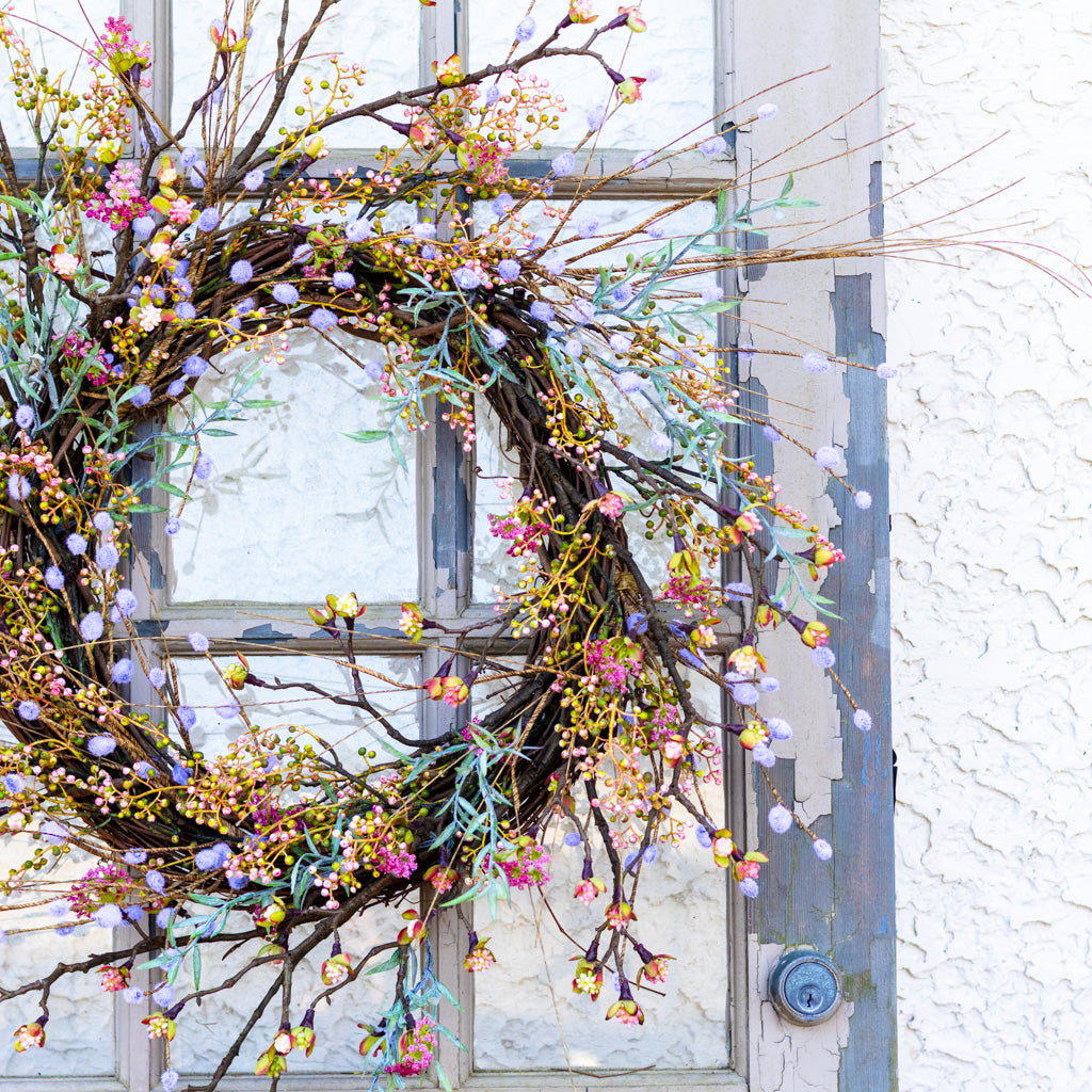 Budding Pink Wreath