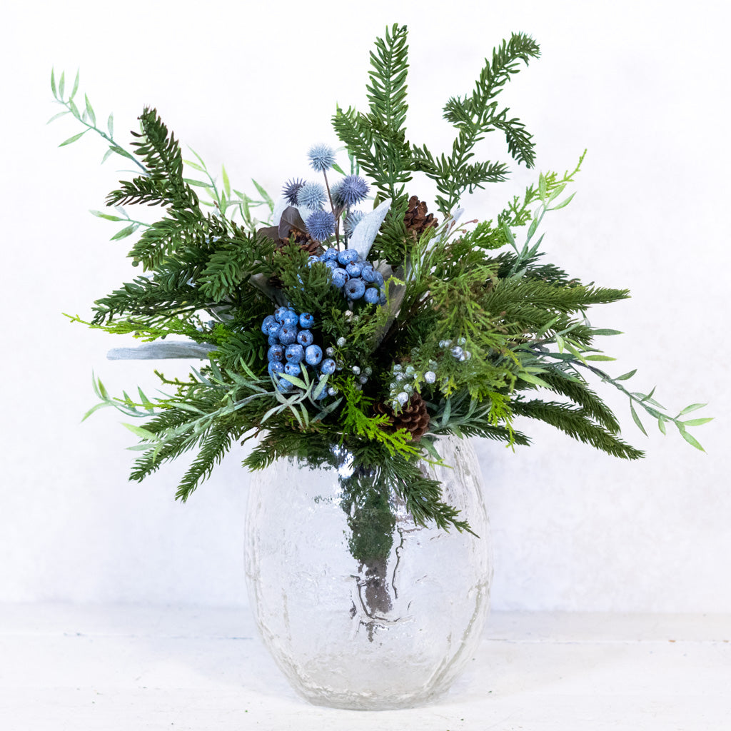 Blue Christmas Grand Bouquet Drop In