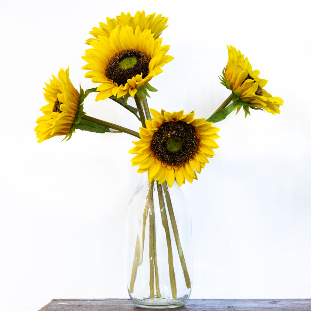 Yellow Sunflower Bundle Natural Touch