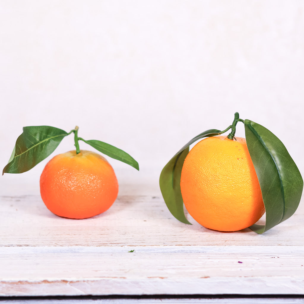 Orange with Leaves Large