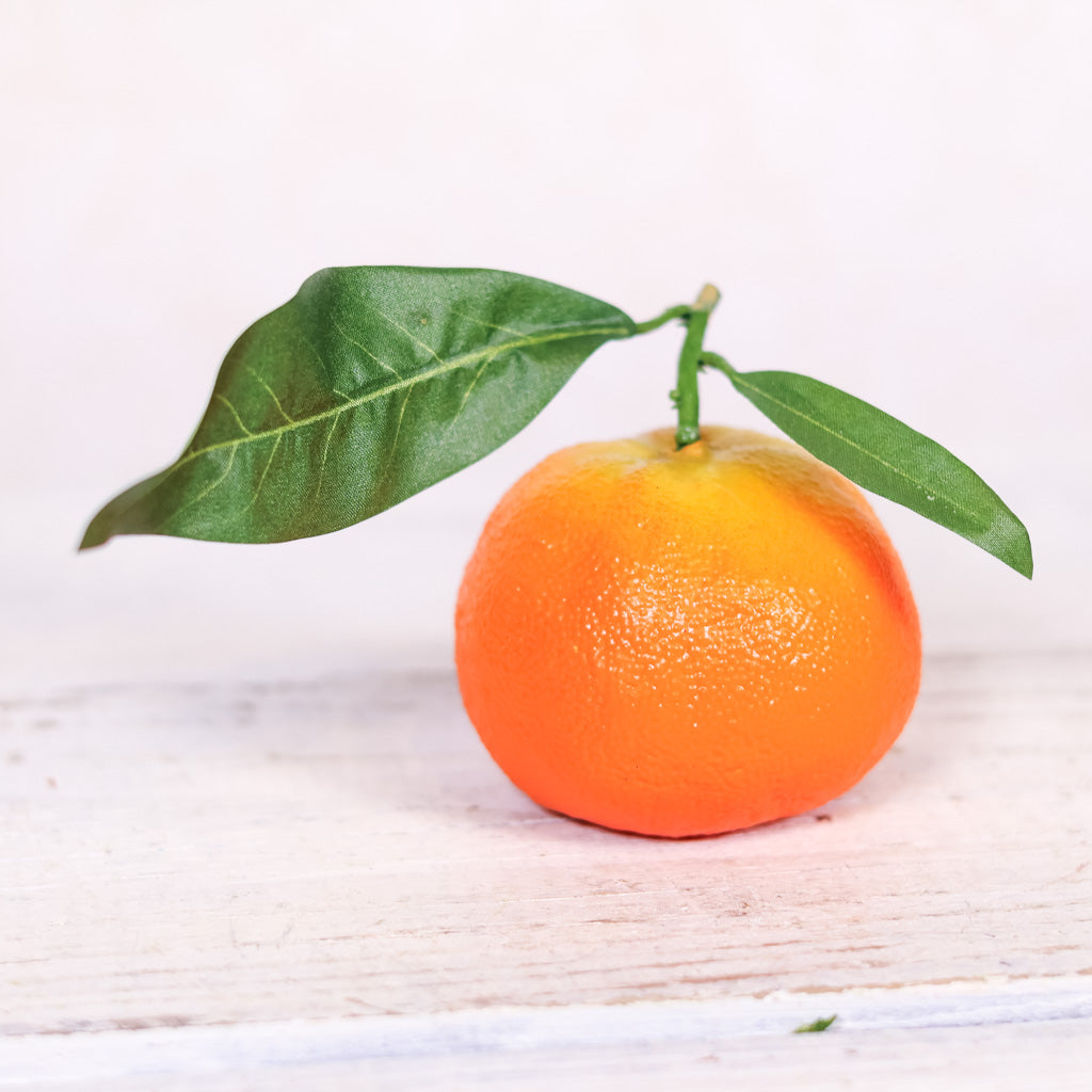 Orange with Leaves Small