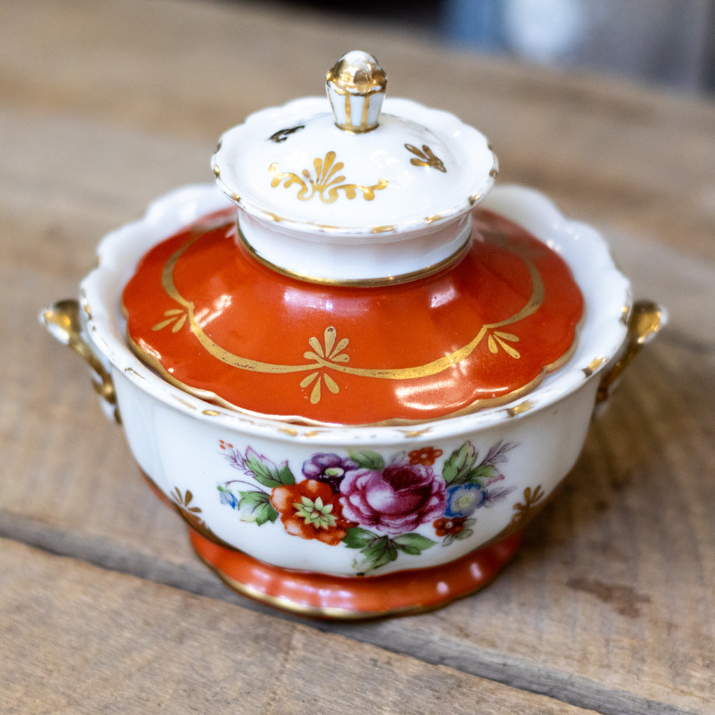 Decorative Porcelain Sugar Bowl