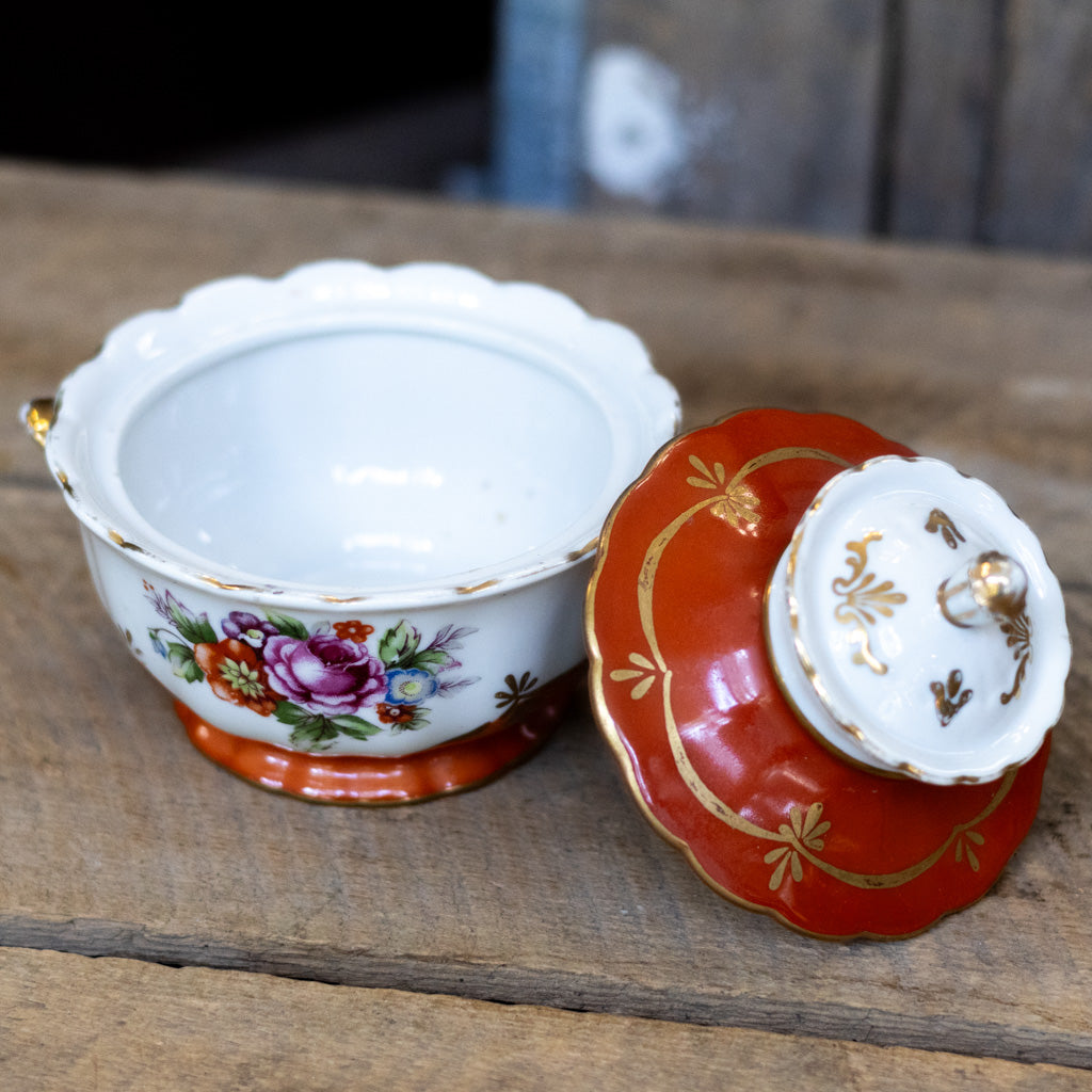 Decorative Porcelain Sugar Bowl